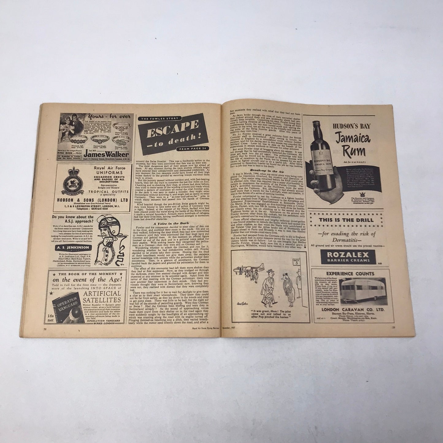 Flying Review Magazine Lot of 48 Royal Air Force History Aviation Pilots 1950-59