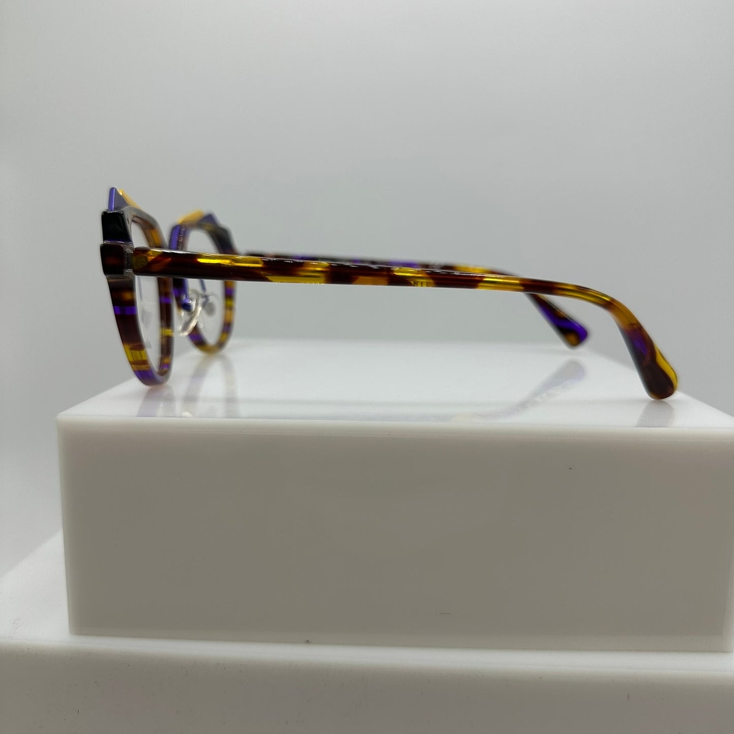 Alain Mikli Bellvista A03144 005 Dune Yellow Violet Grey Women Eyewear 49-18-145