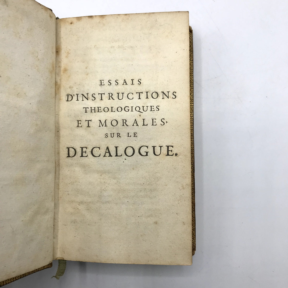 Theological & Moral Instructions First Commandment of The Decalogue Vol 1 1710