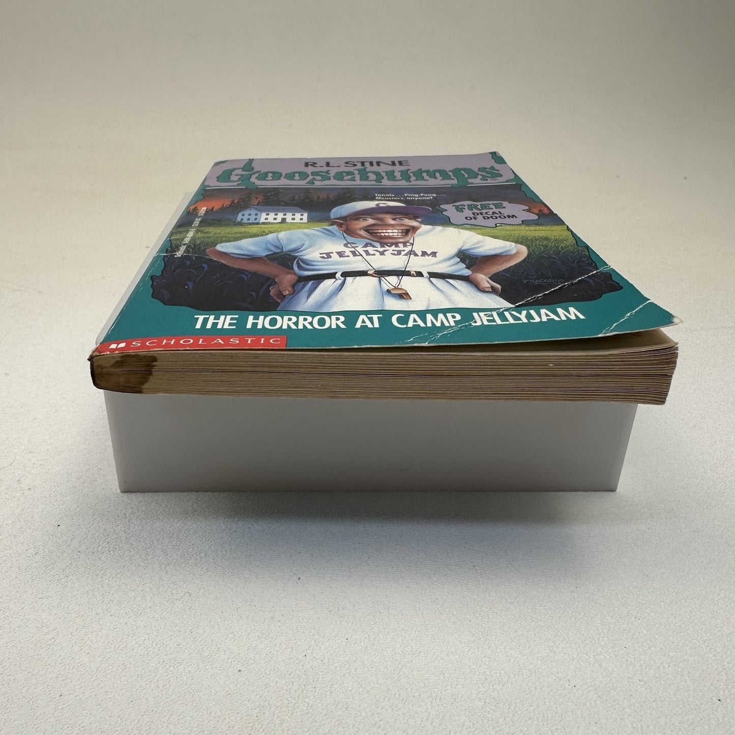 Goosebumps The Horror at Camp Jellyjam #33 R.L. Stine 1995 First IRON ON