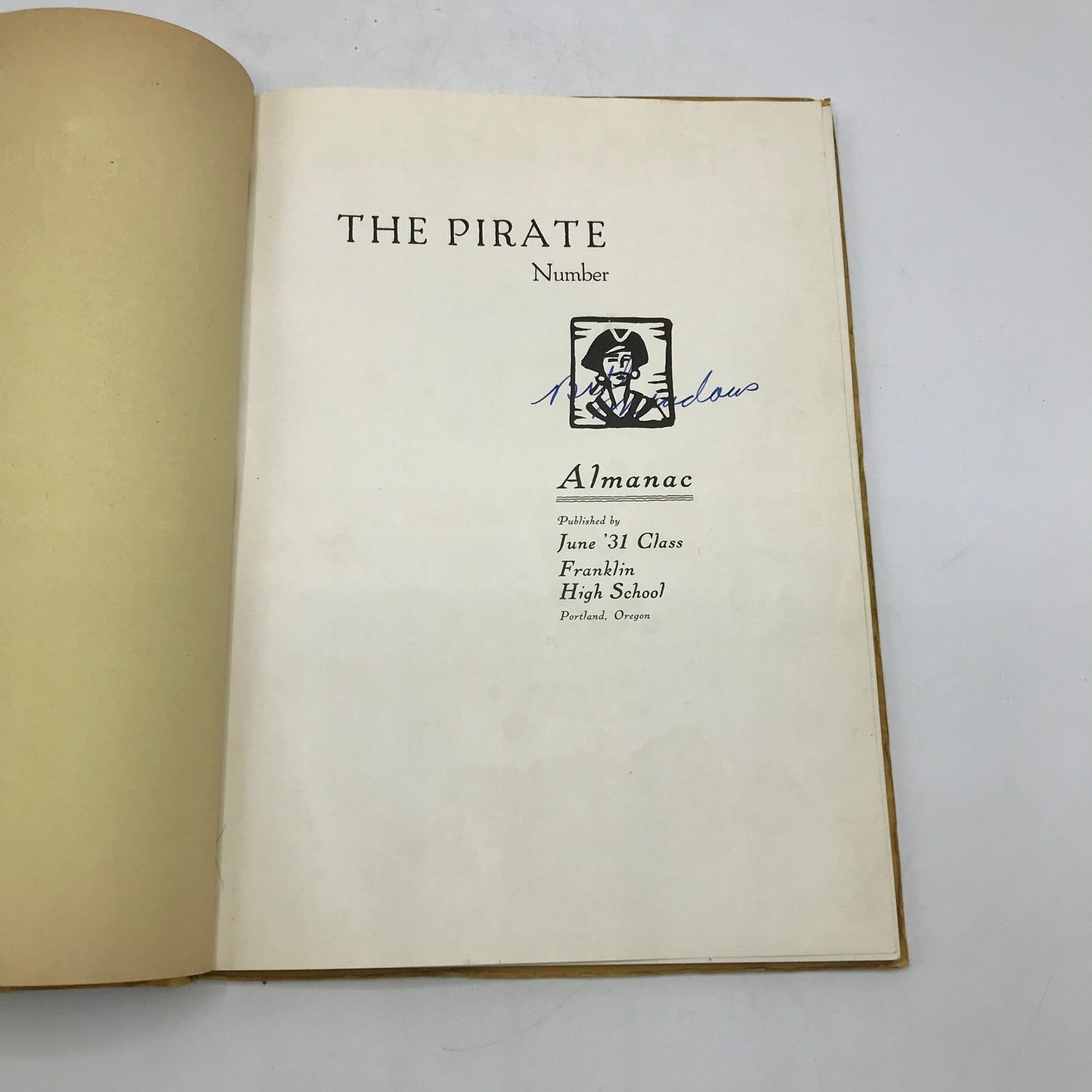 The Pirate June 1931 Franklin High School Yearbook Portland Memorabilia History