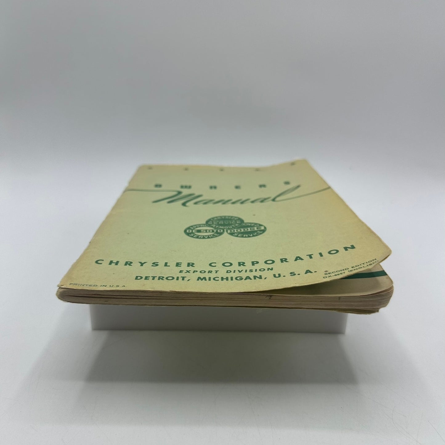 Chrysler OEM Owners Manual 1950 Plymouth Dodge Second Edition Car Repair DX-6957