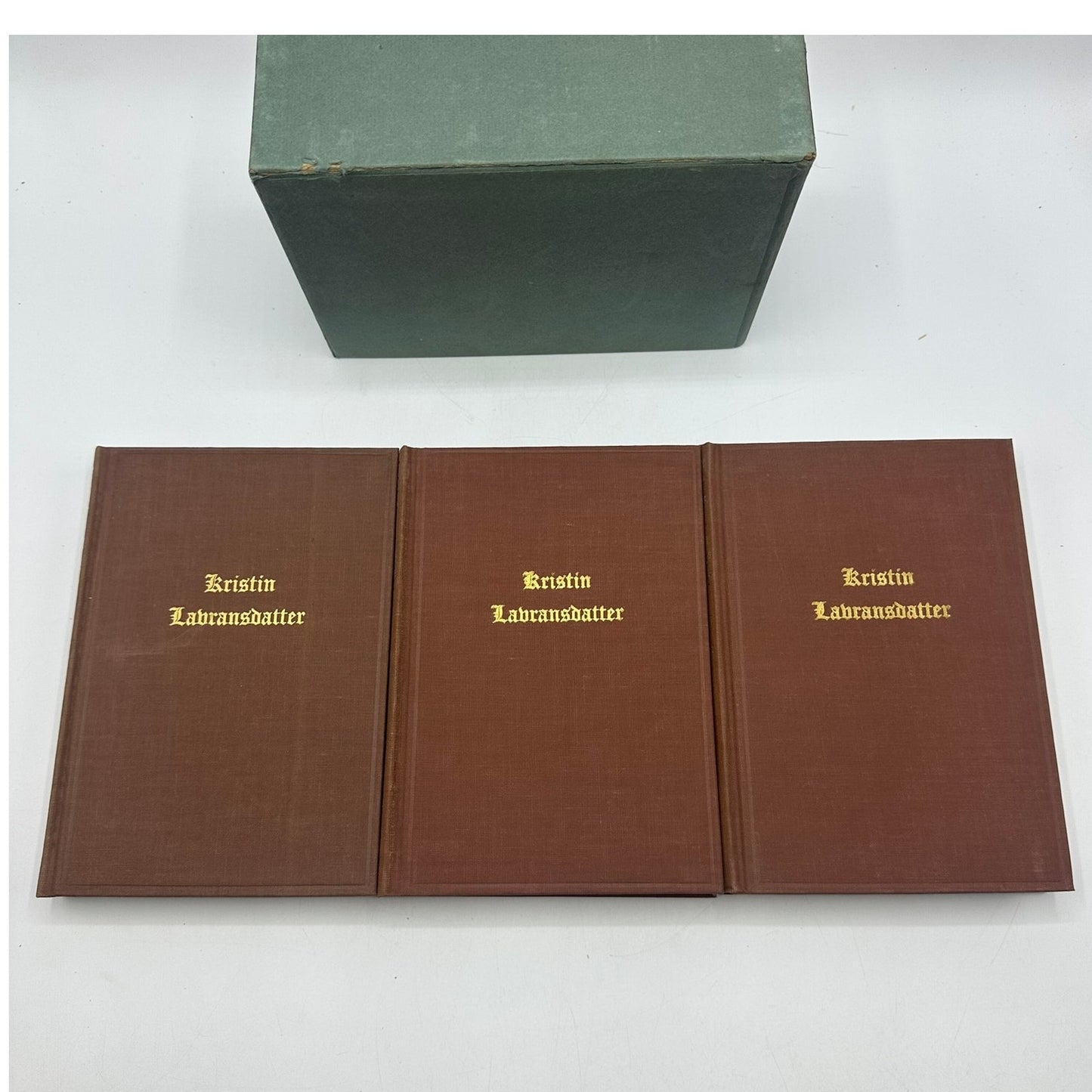 Kristin Lavransdatter Trilogy Sigrid Undset 3 Volume Box Set Historical Medieval