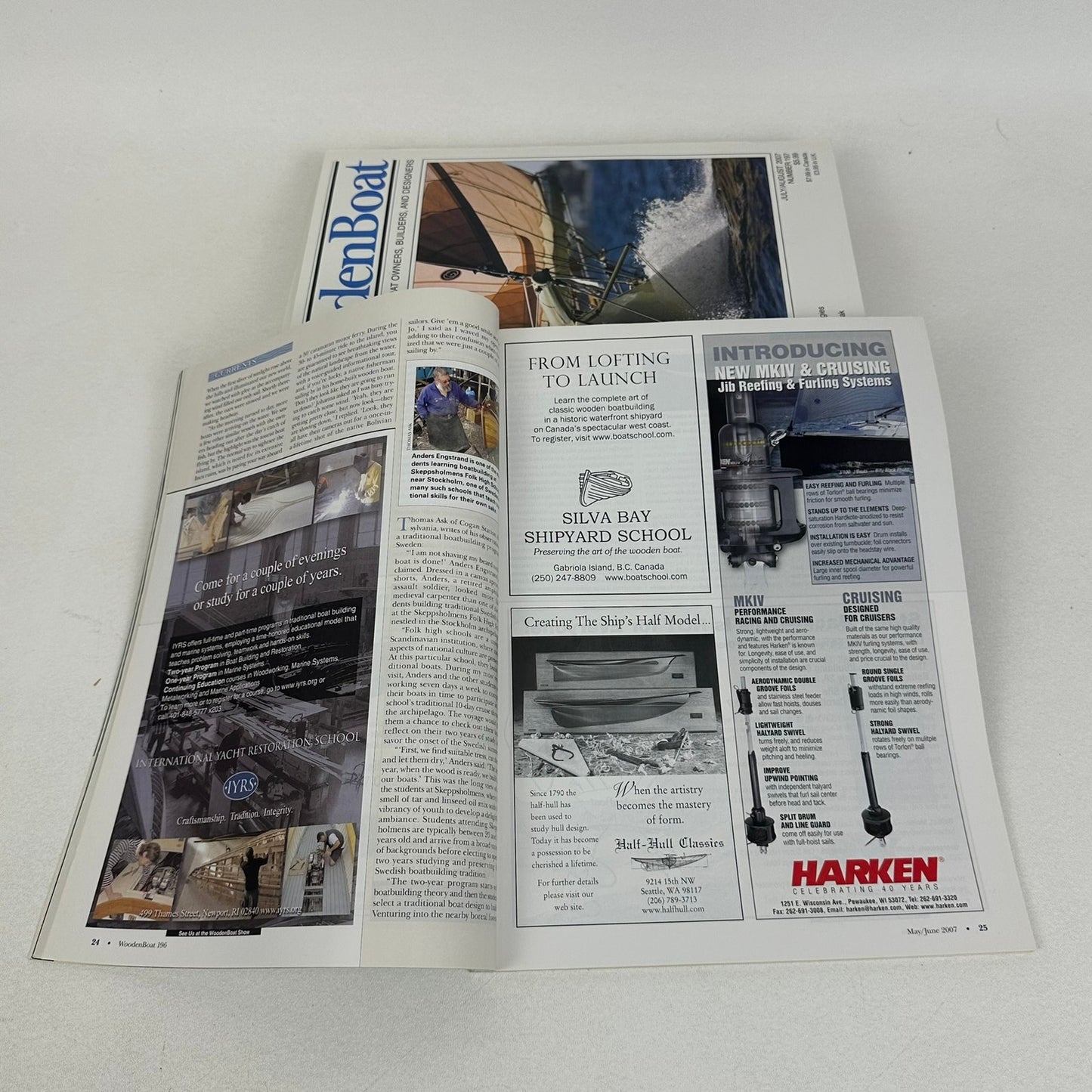 Wooden Boat Magazine Lot of 9 Issues Sailing Shipbuilding Nautical Maritime