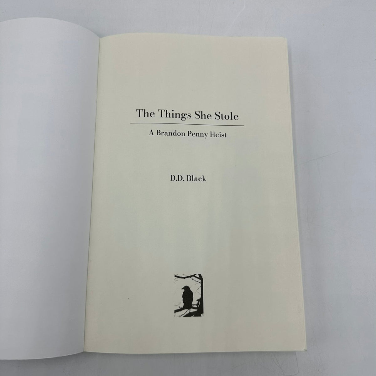 The Things She Stole D.D. Black A Brandon Penny Heist Crime Thriller Paperback