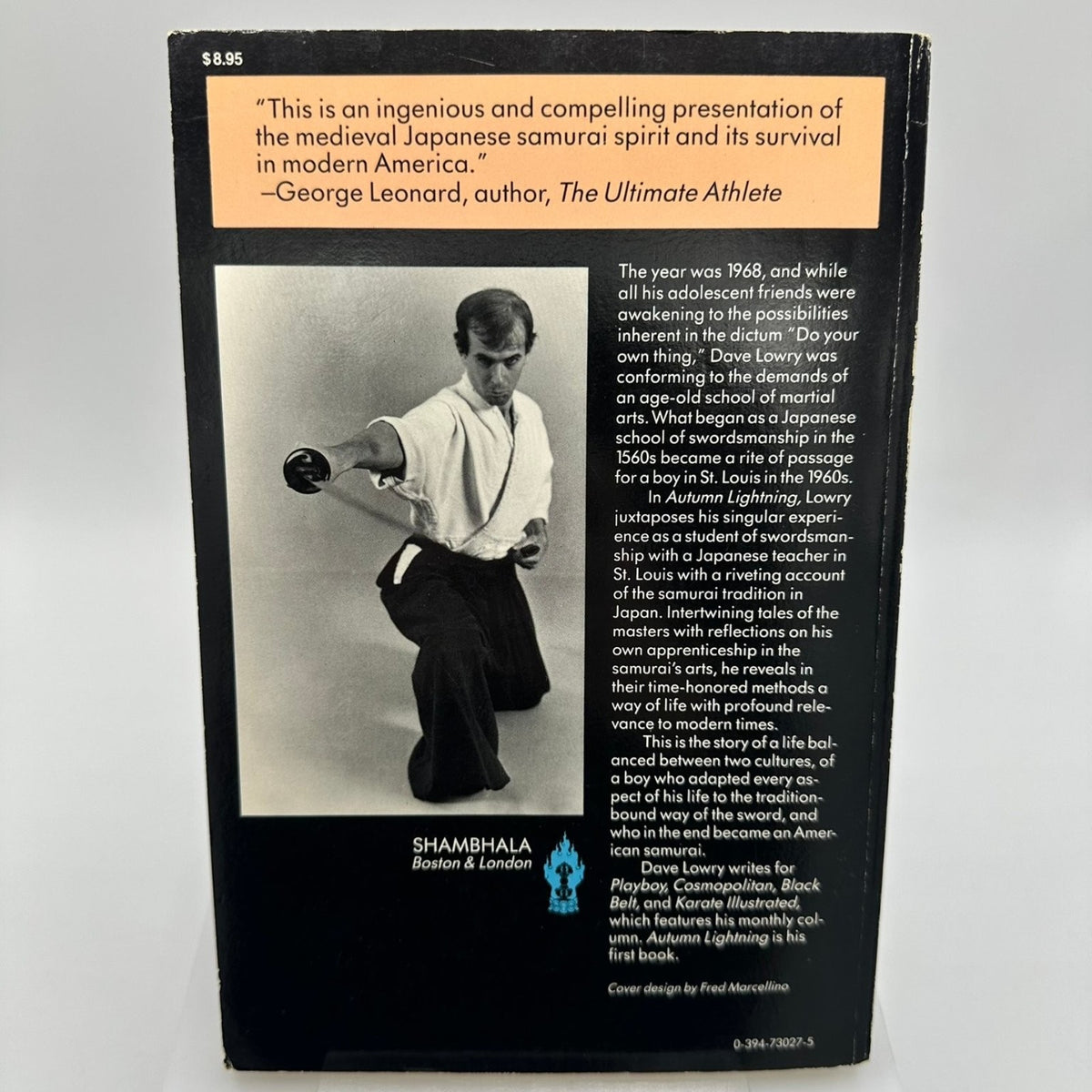 Autumn Lightning Dave Lowry 1985 First Edition Samurai Martial Arts Shambhala