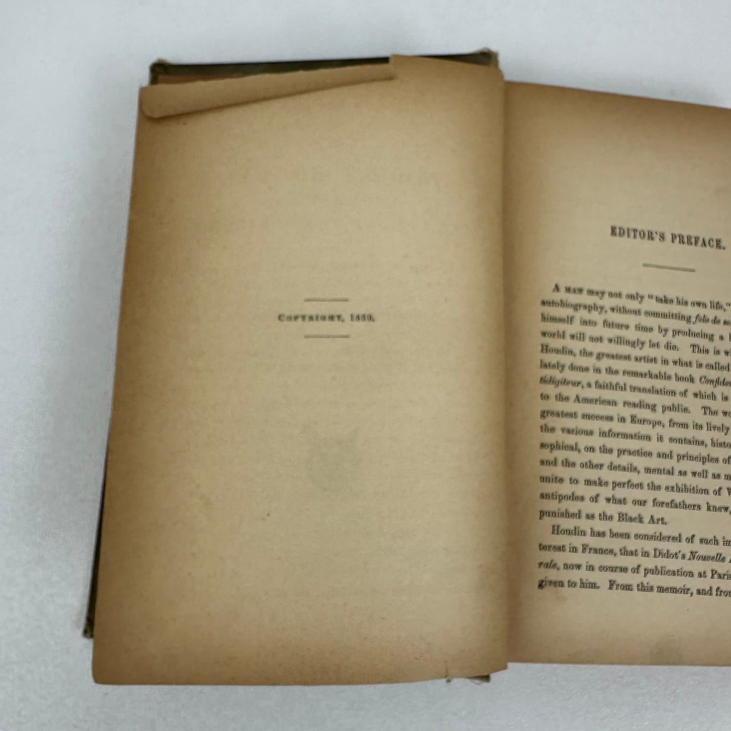 The King of the Conjurers Life of Robert Houdin Alta Edition Autobiography 1859