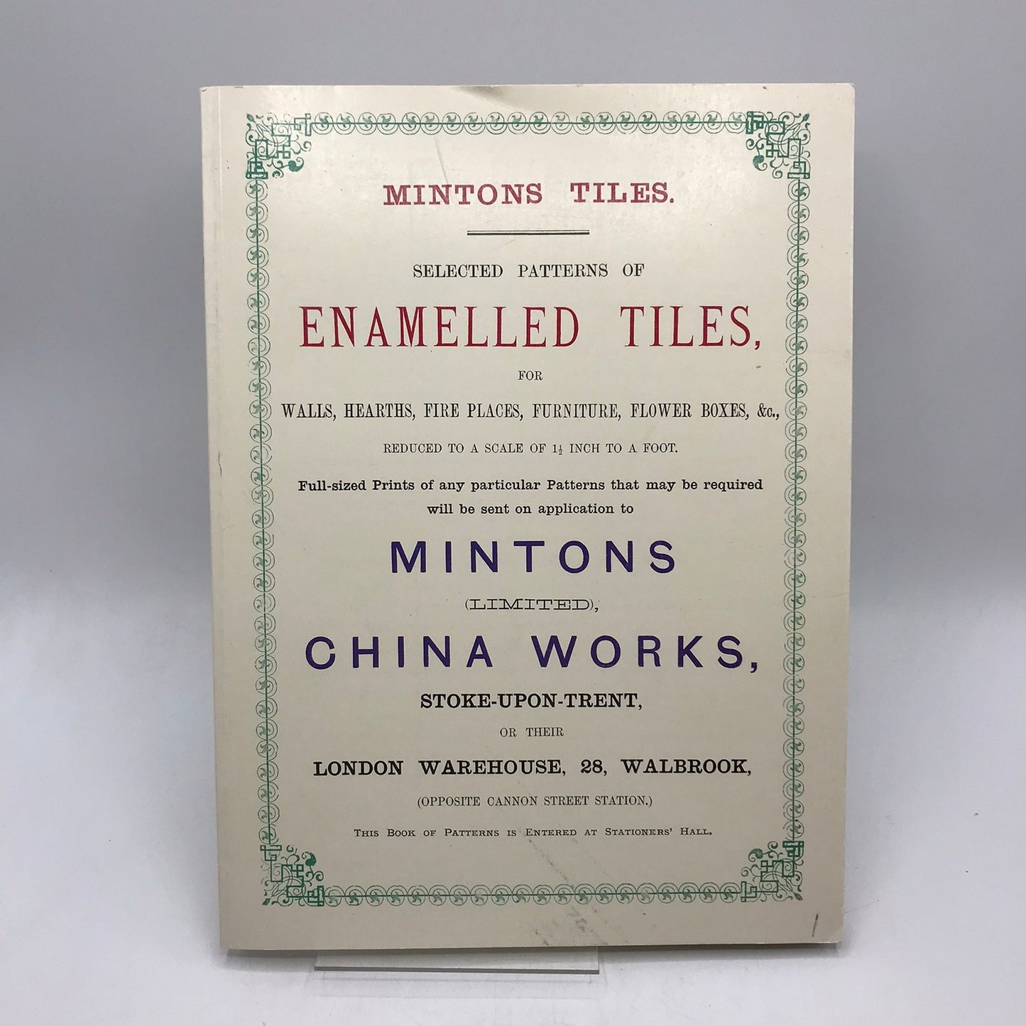 Minton Tiles Selected Patterns Enamelled Tiles Chris Blanchett China Works