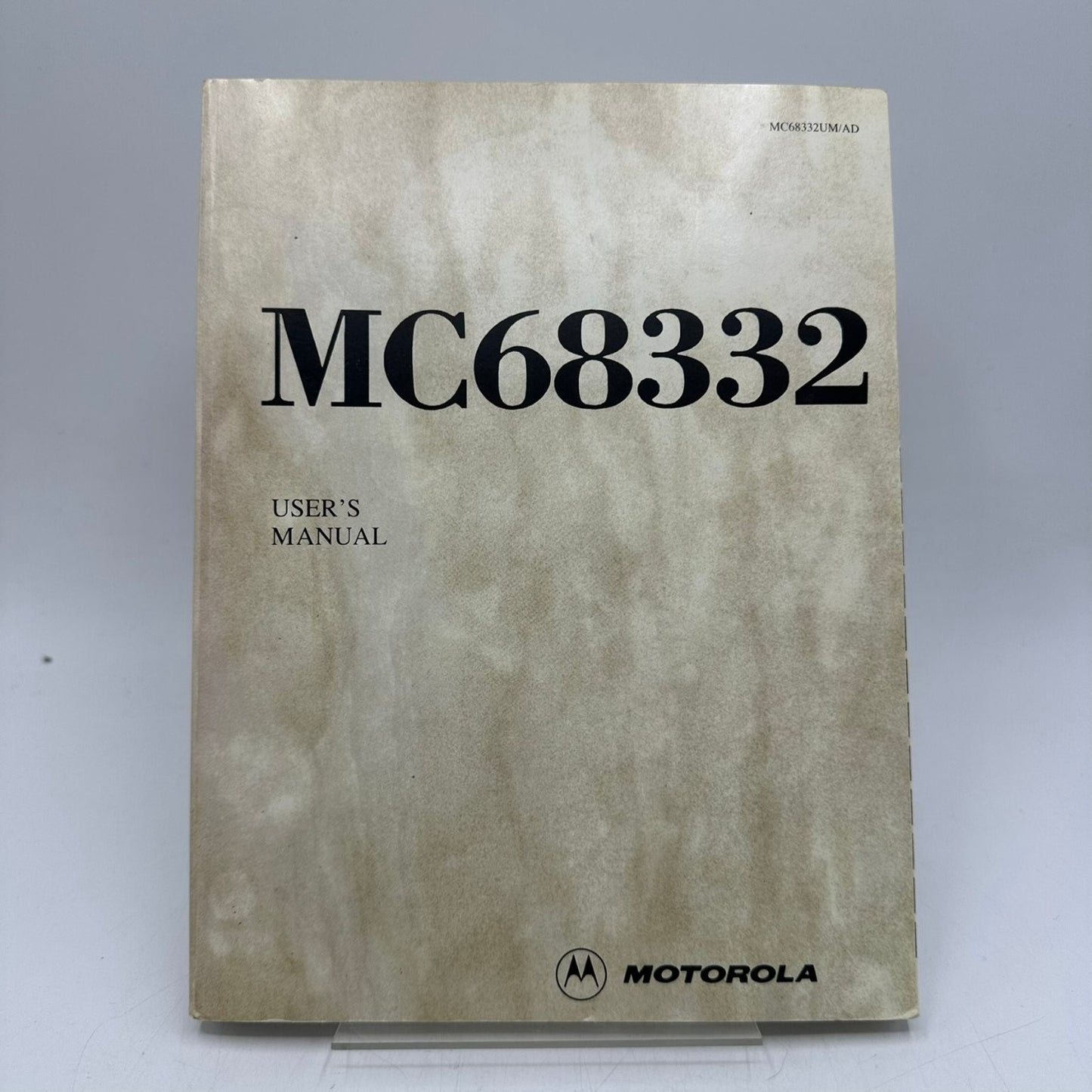 MC68332 User's Manual Motorola 1990 Microcontroller Microprocessor