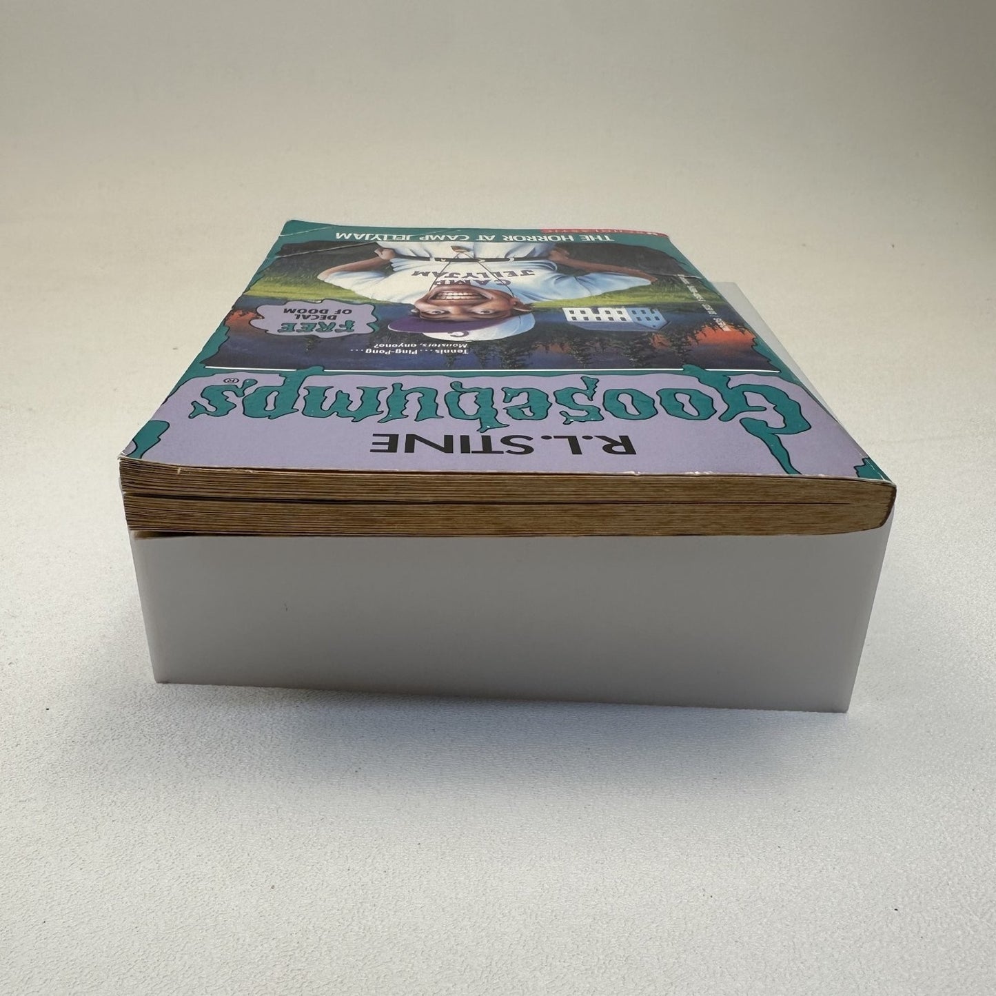 Goosebumps The Horror at Camp Jellyjam #33 R.L. Stine 1995 First IRON ON