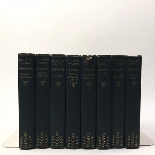 Eliot's Works Complete 8 Volume Set Limited Edition Literature Fiction Novels