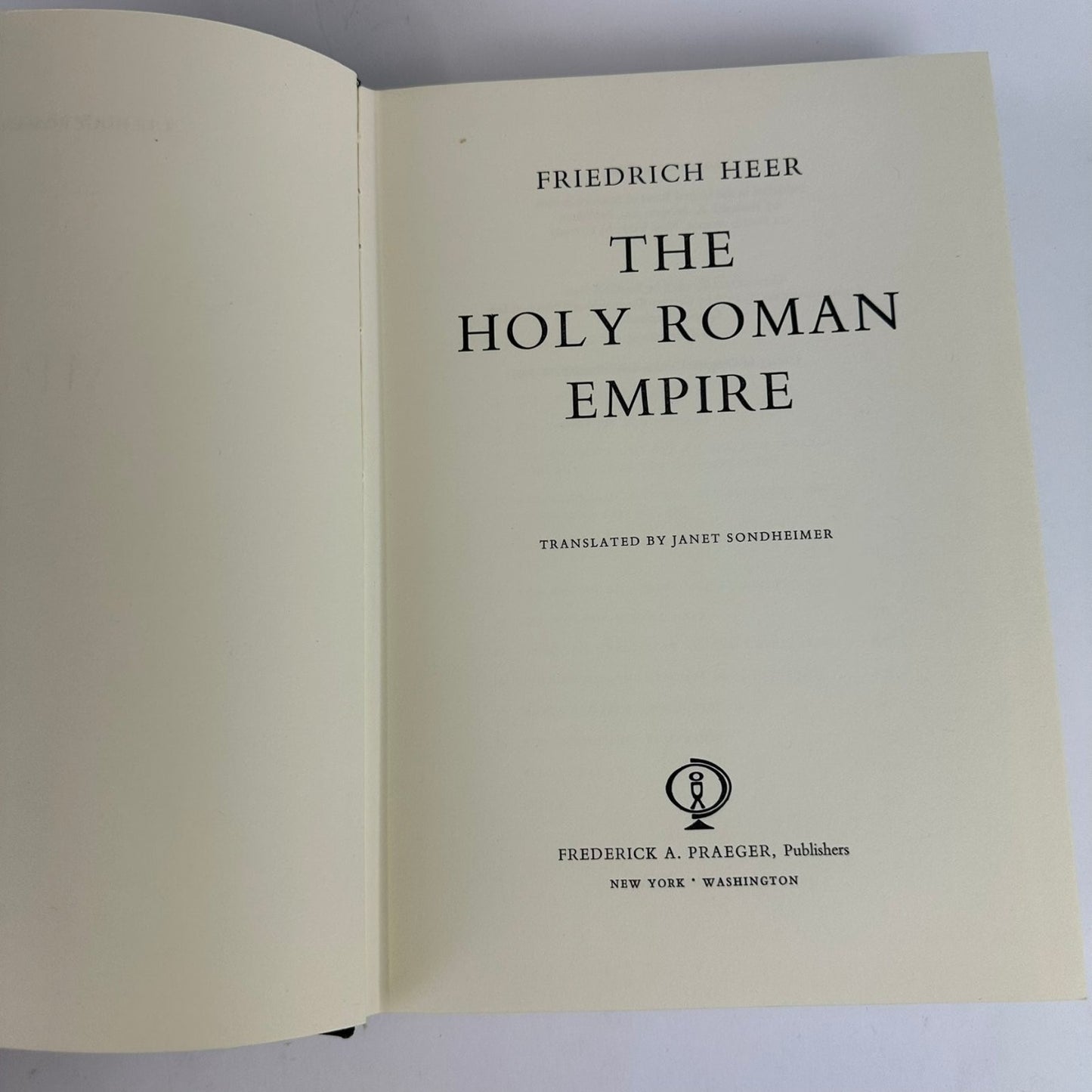 Holy Roman Empire Friedrich Heer 1968 Illustrated History Praeger Nonfiction