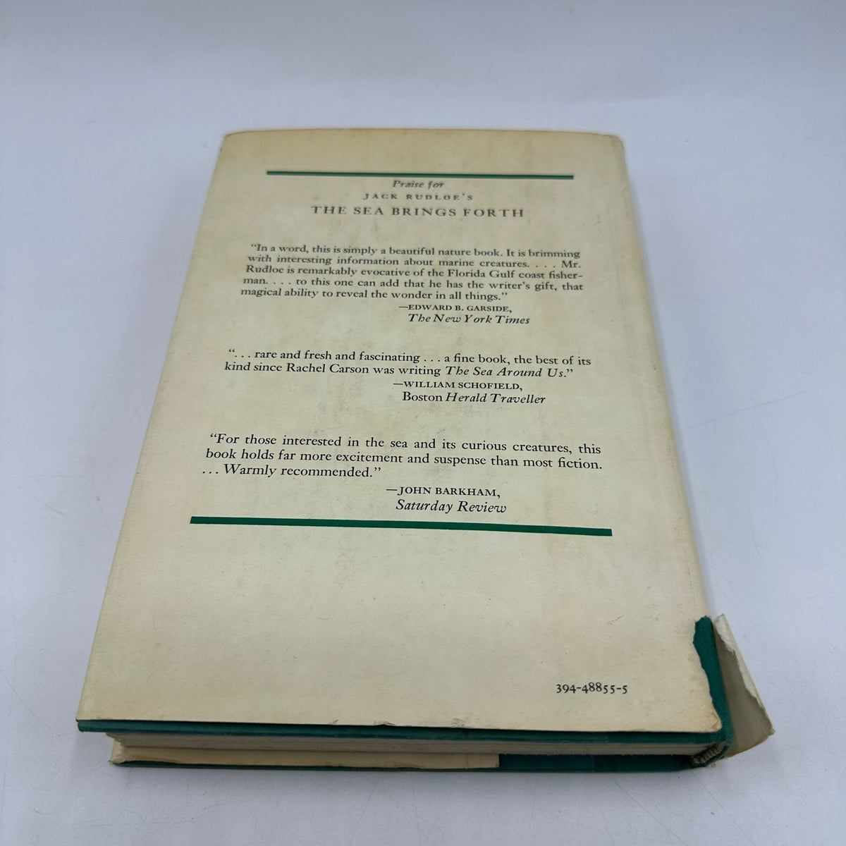 The Living Dock at Panacea by Jack Rudloe Signed First Edition Science and Math