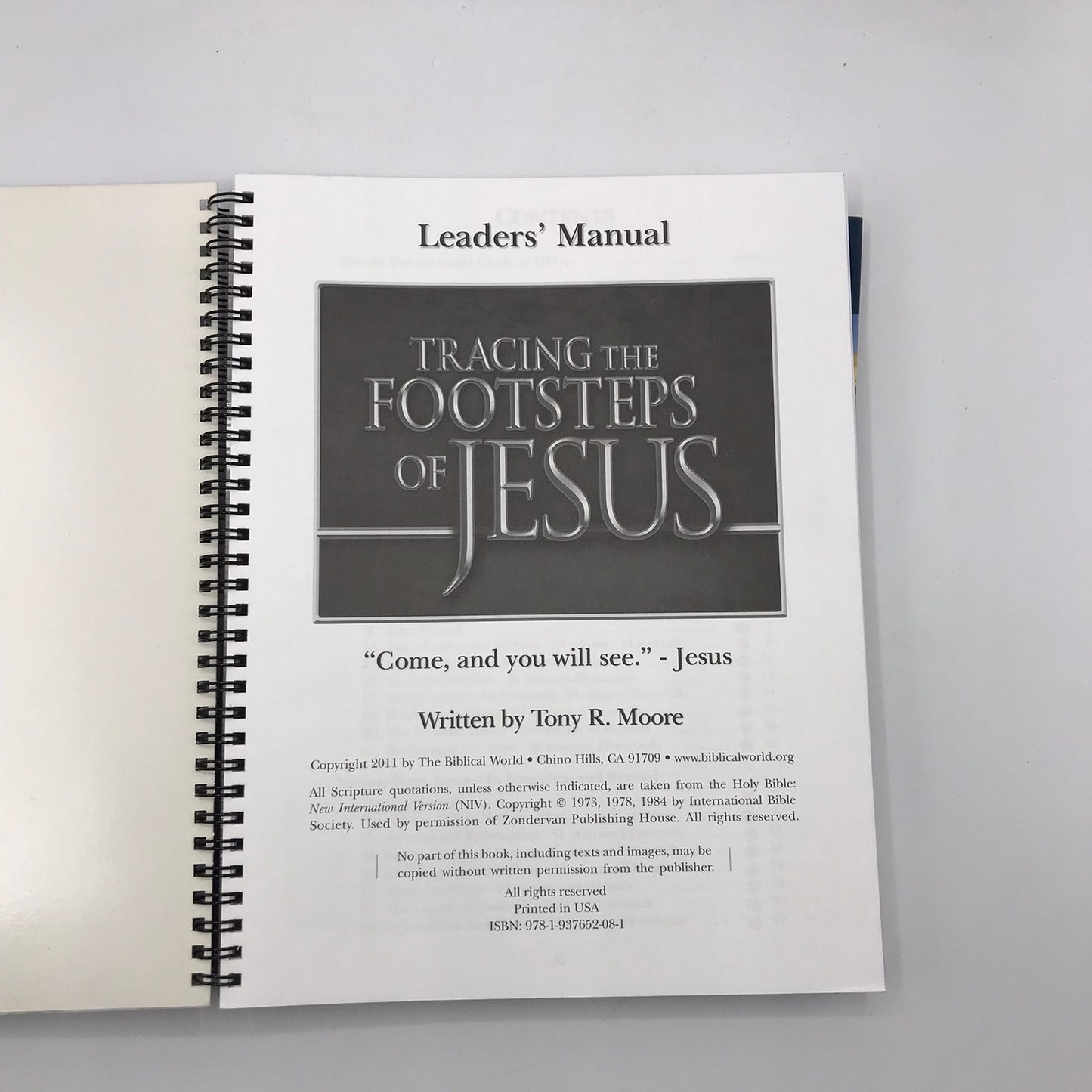 Tracing The Footsteps of Jesus Leaders Manual & Work Books 1-4 Set of Paperbacks