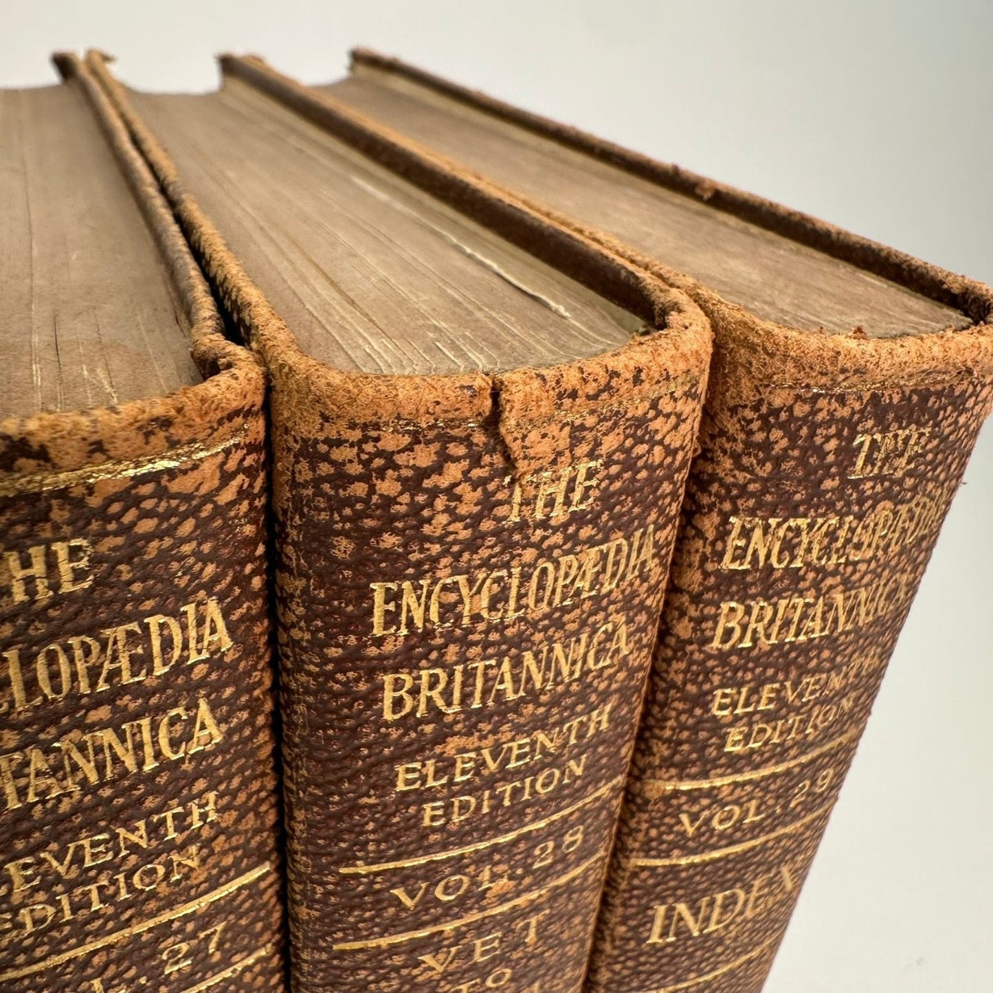 Encyclopaedia Britannica Eleventh Edition 29 Vol 1910 Leather Antique Reference
