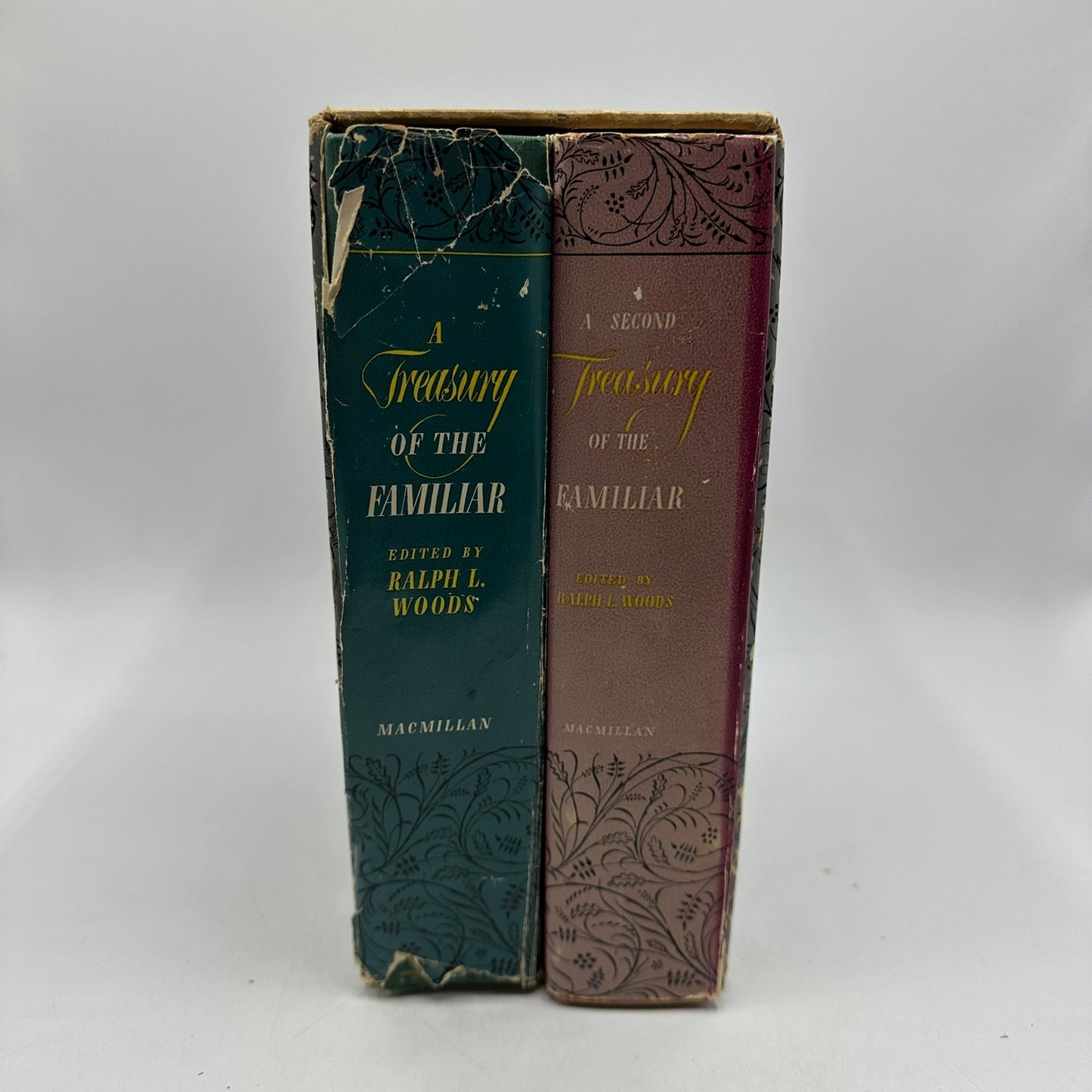 A Treasury of the Familiar Ralph L Woods Vol I & II Box Set Literature Fiction