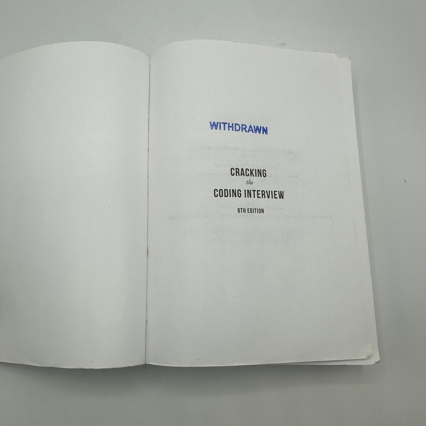Cracking the Coding Interview Gayle Laakmann McDowell Sixth Edition Computer IT