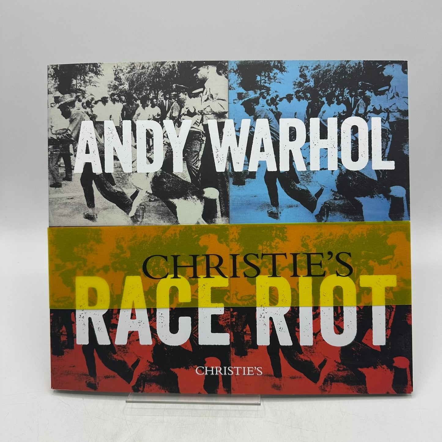 Race Riot Andy Warhol Single Lot Auction Catalog Silkscreen Painting Pop Art