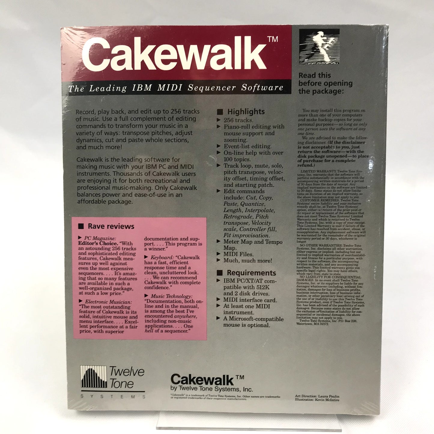 New Cakewalk Leading IBM Midi Sequencer Software Sealed Paperback Book