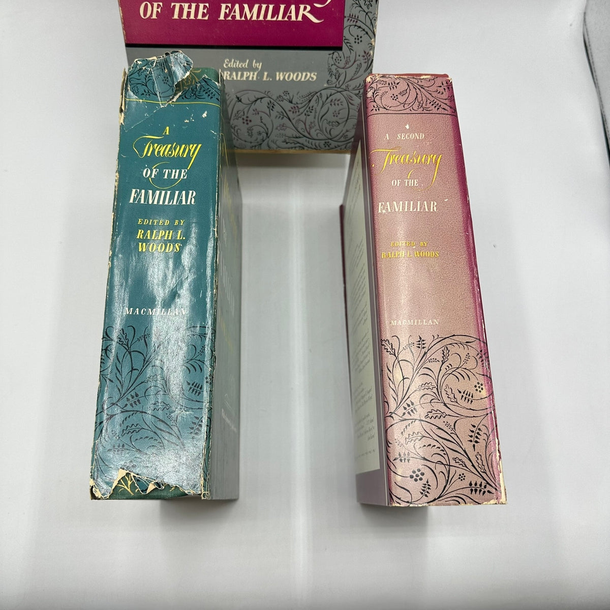 A Treasury of the Familiar Ralph L Woods Vol I & II Box Set Literature Fiction