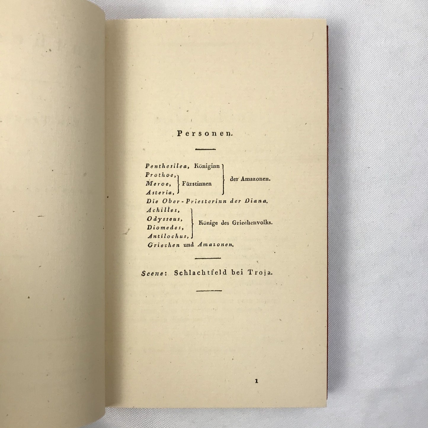Penthesilea: Ein Trauerspiel German Play Leather Book by Heinrich Von Kleist