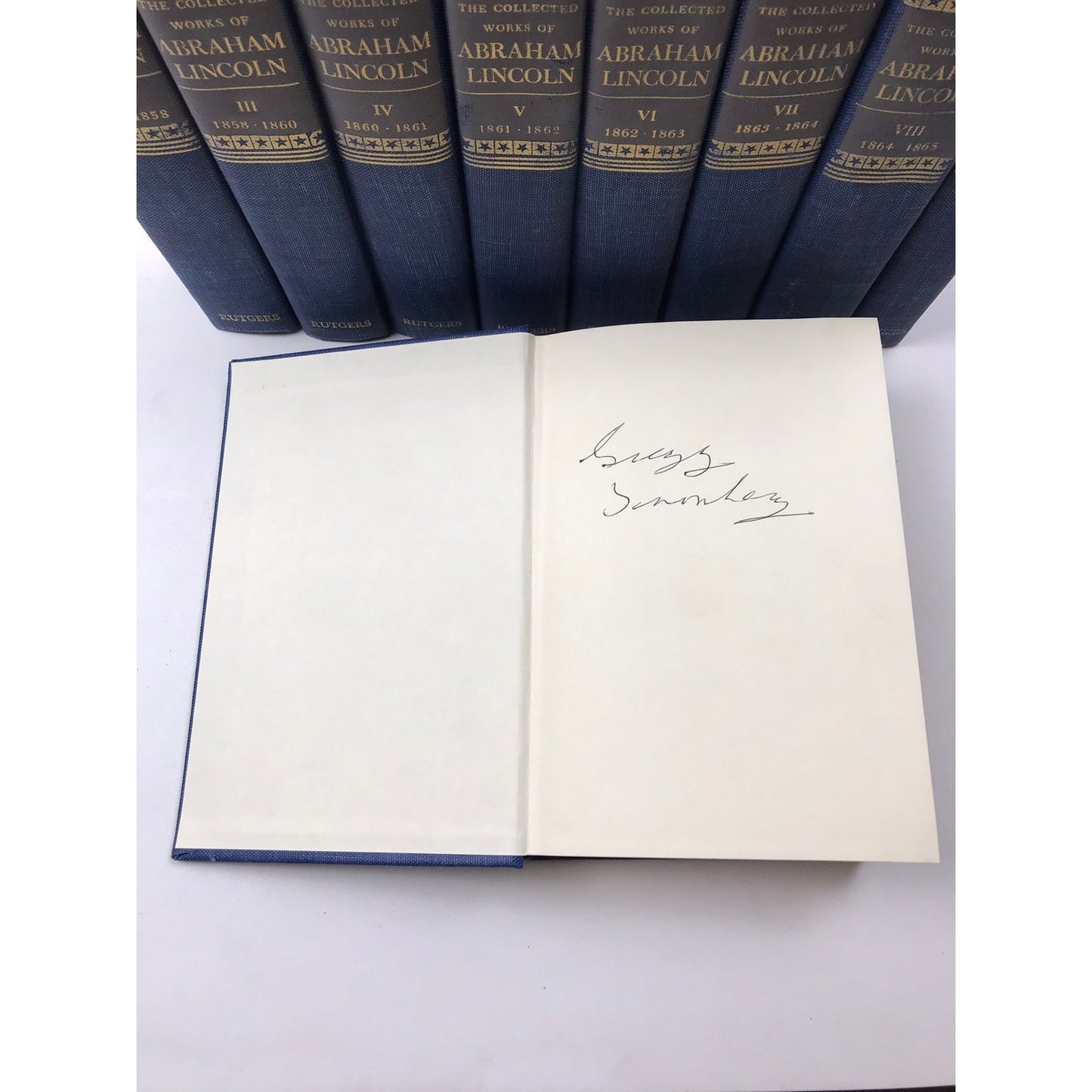 The Collected Works of Abraham Lincoln Book Club Edition Volumes 1-8 and Index