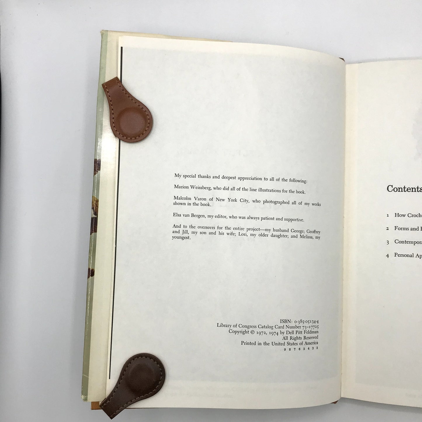 The Crocheter's Art Illustrated Hardcover Reference Book Del Pitt Feldman 1974