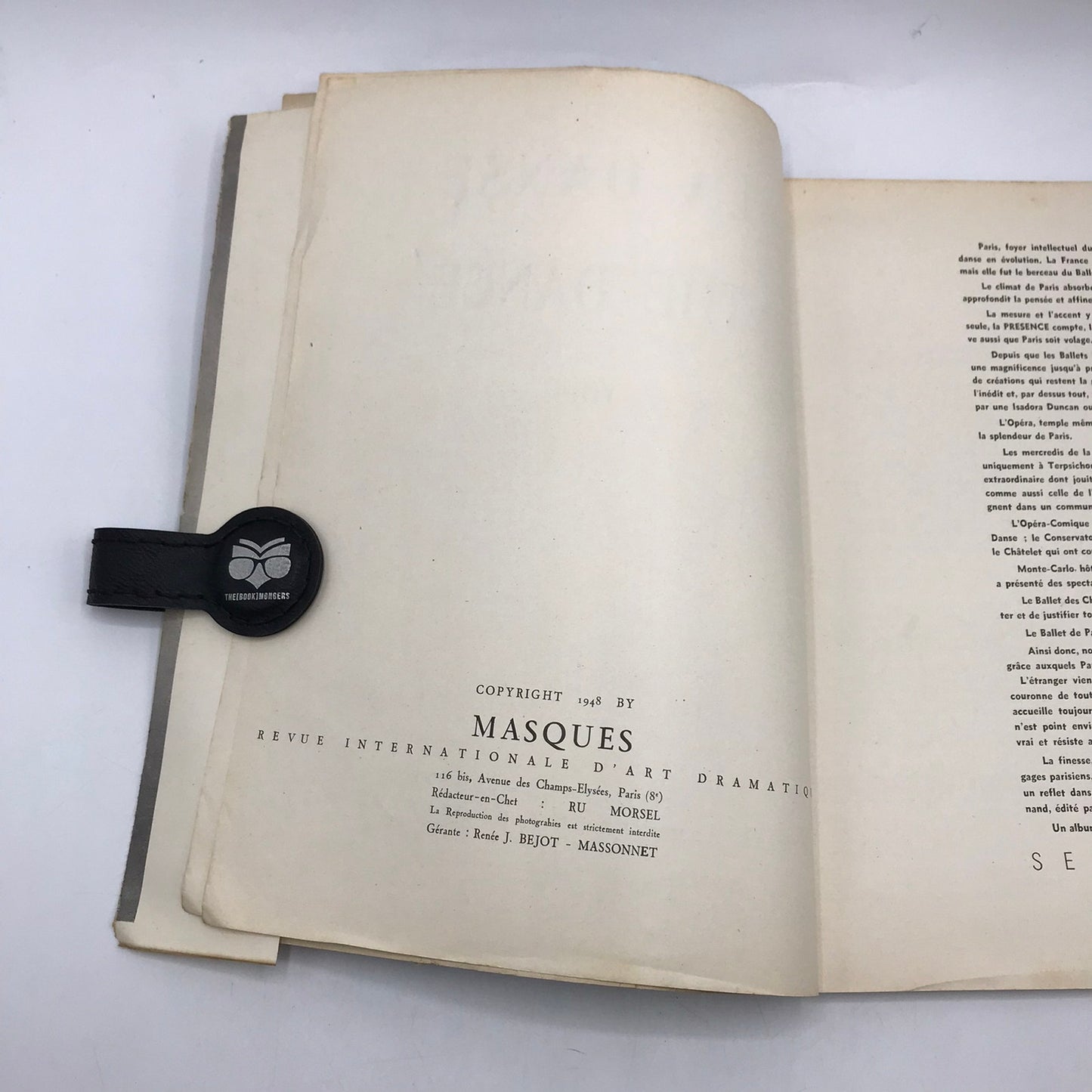 La Danse The Dance Masques No 9 Fernand Divoire Photography Performing Arts 1948