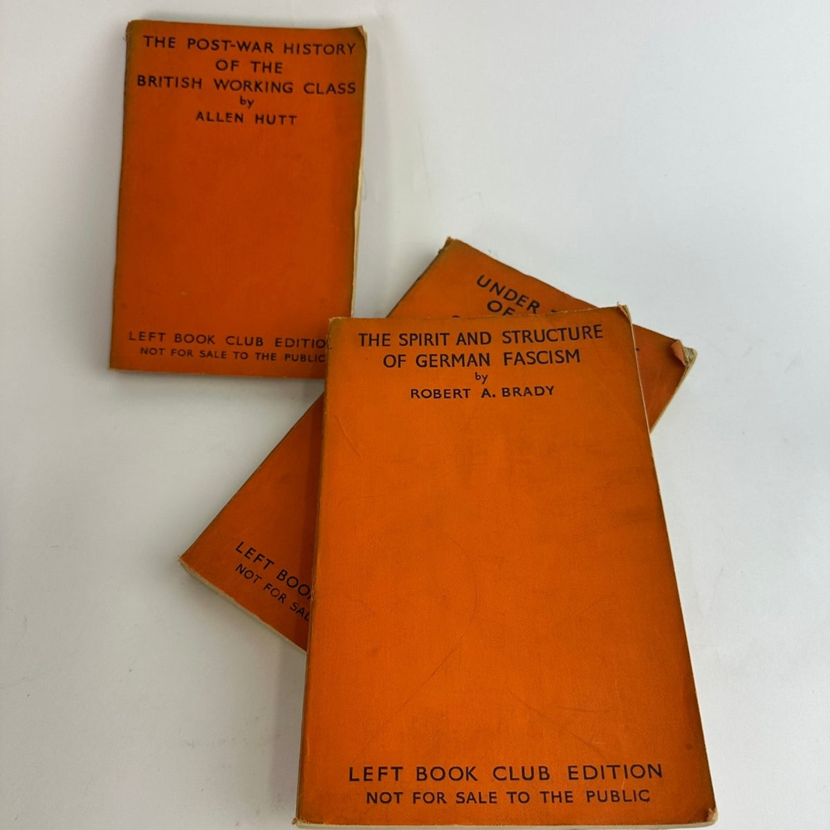 Left Book Club Set of 3 Fascism & British Working Class History Gollancz