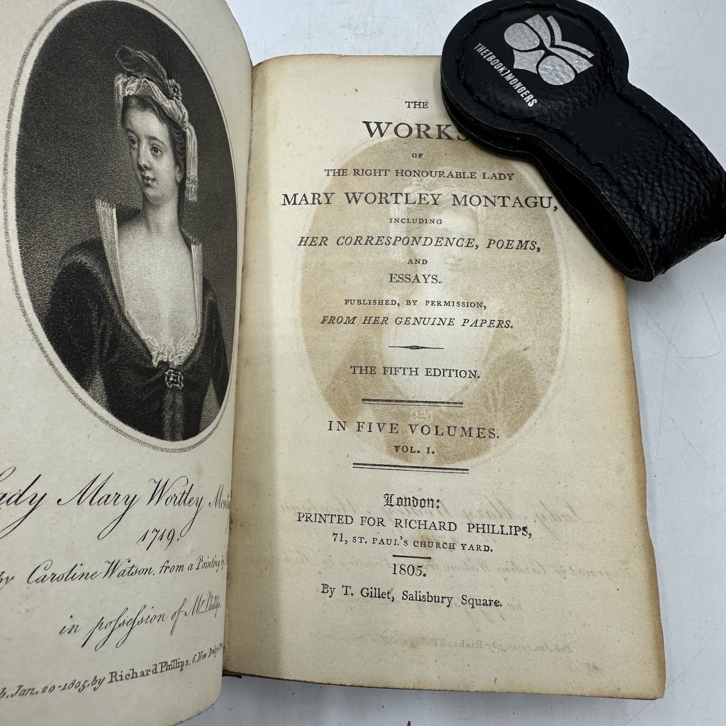 Montagu's Works Lady Mary Wortley Montagu 1805 Fifth Edition Complete 5 Volumes