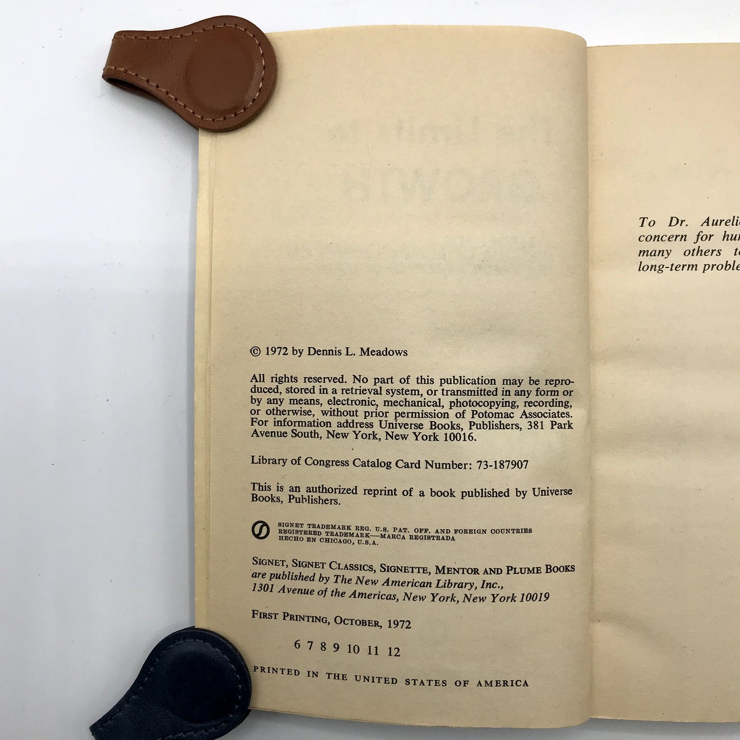 The Limits To Growth Paperback Science Book by Meadows, Randers & Behrens 1972