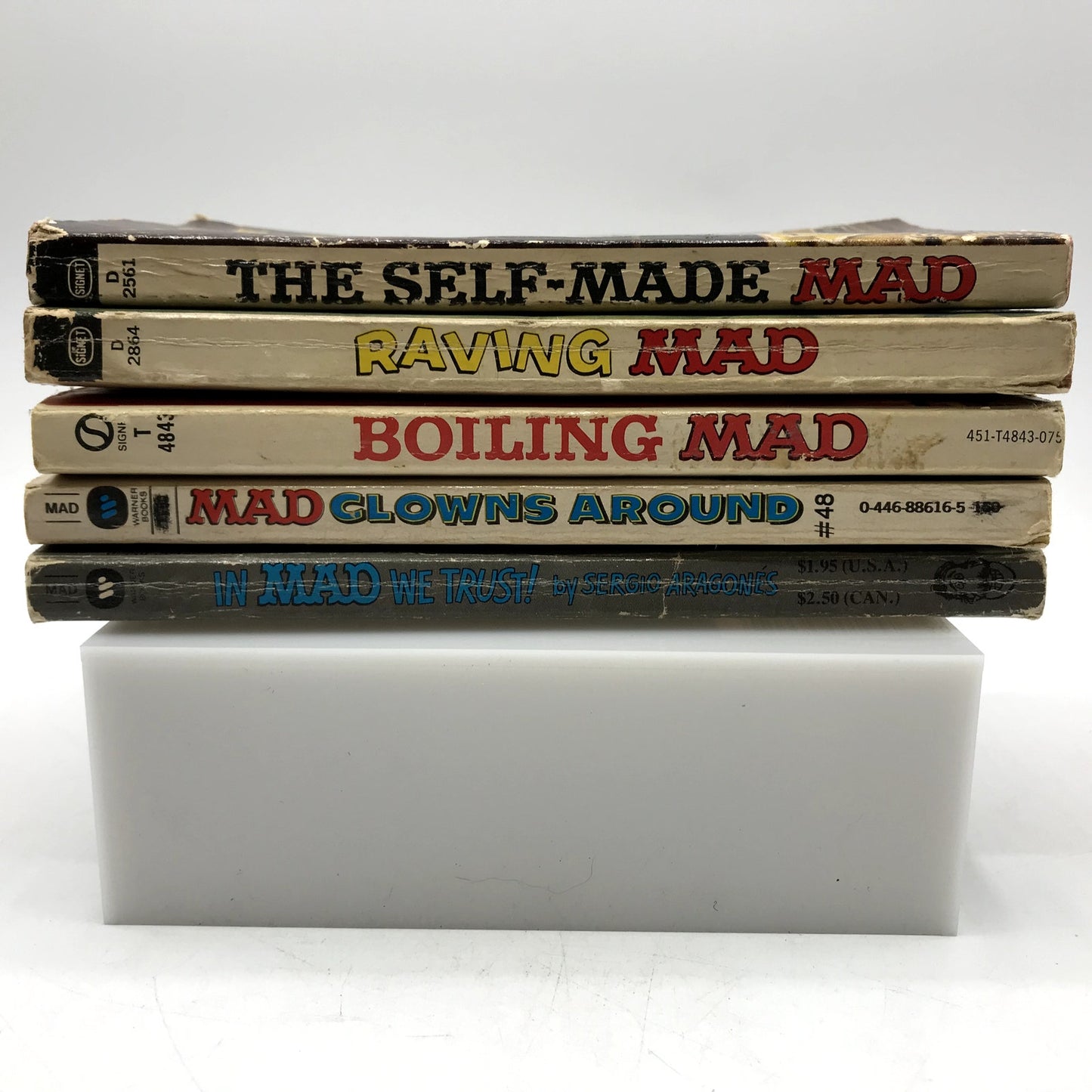 Lot of 5 Mad Illustrated Paperback Comic Advertising Magazines 1960s & 70s