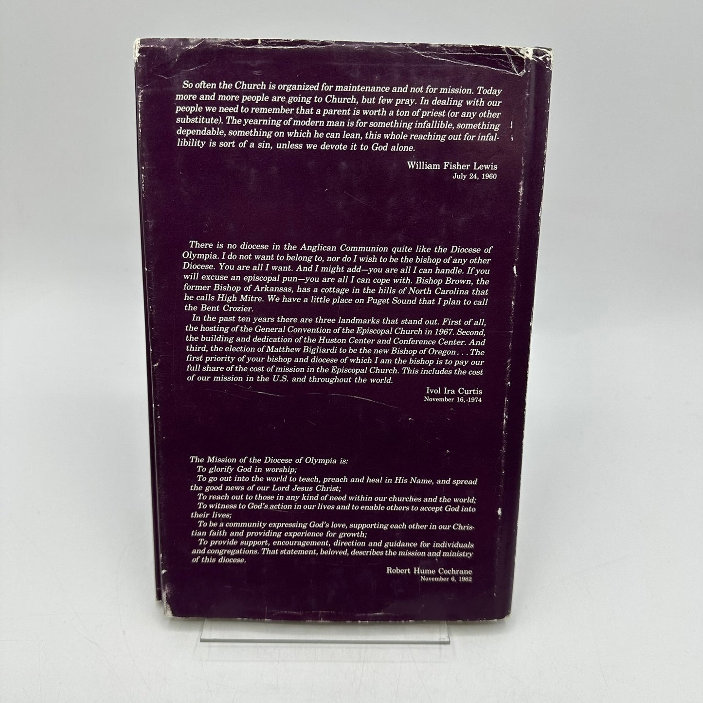 A History of the Bishops of the Diocese of Olympia Charles F Schreiner SIGNED