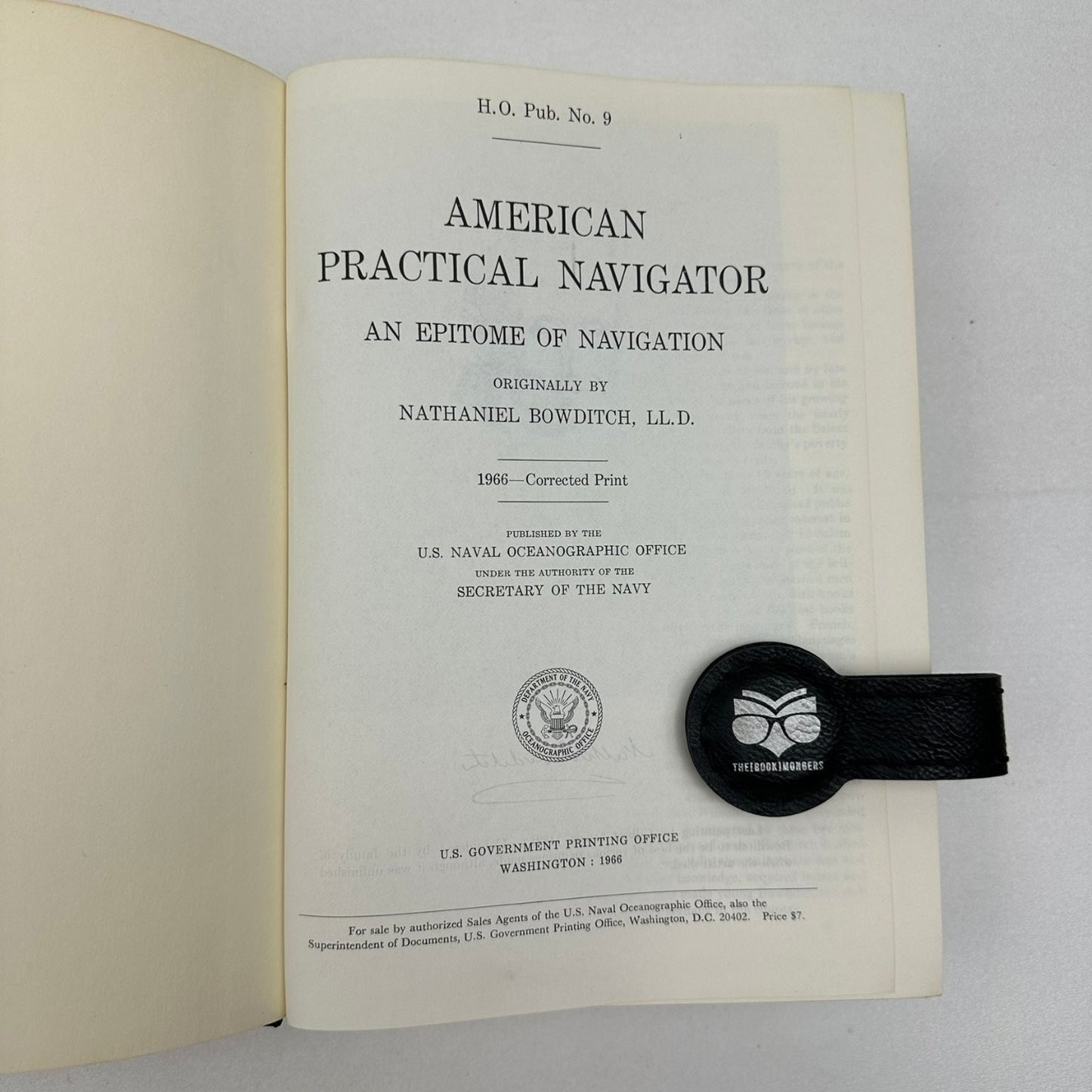American Practical Navigator Bowditch 1966 Corrected Print Hardcover Navigation