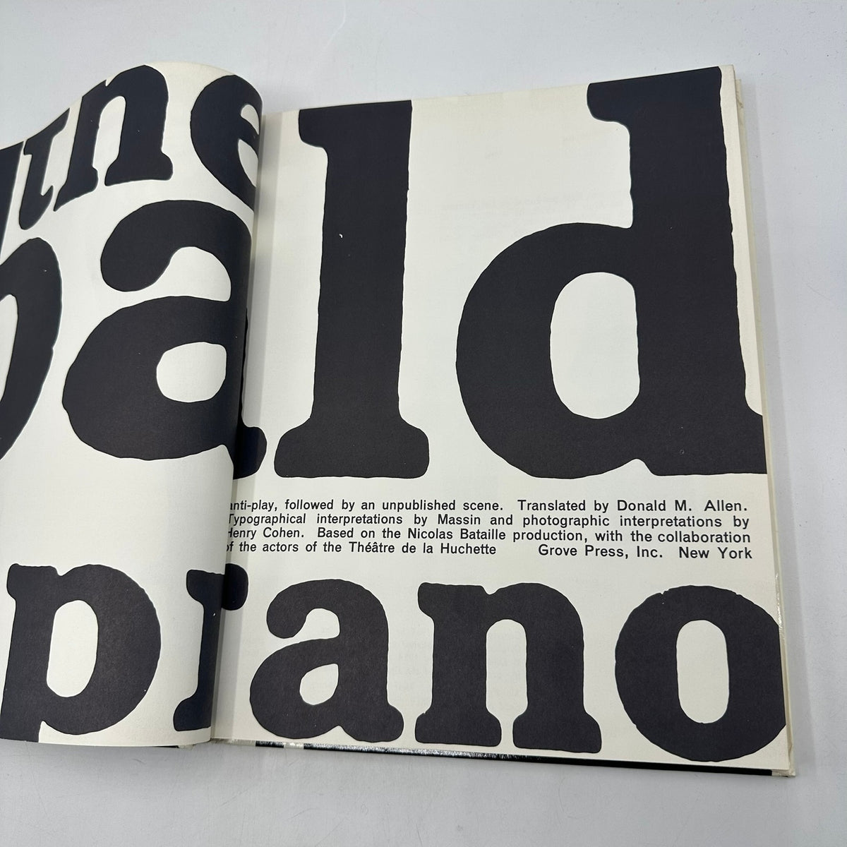 The Bald Soprano an Anti-Play Followed by An Unpublished Scene by Eugene Ionesco