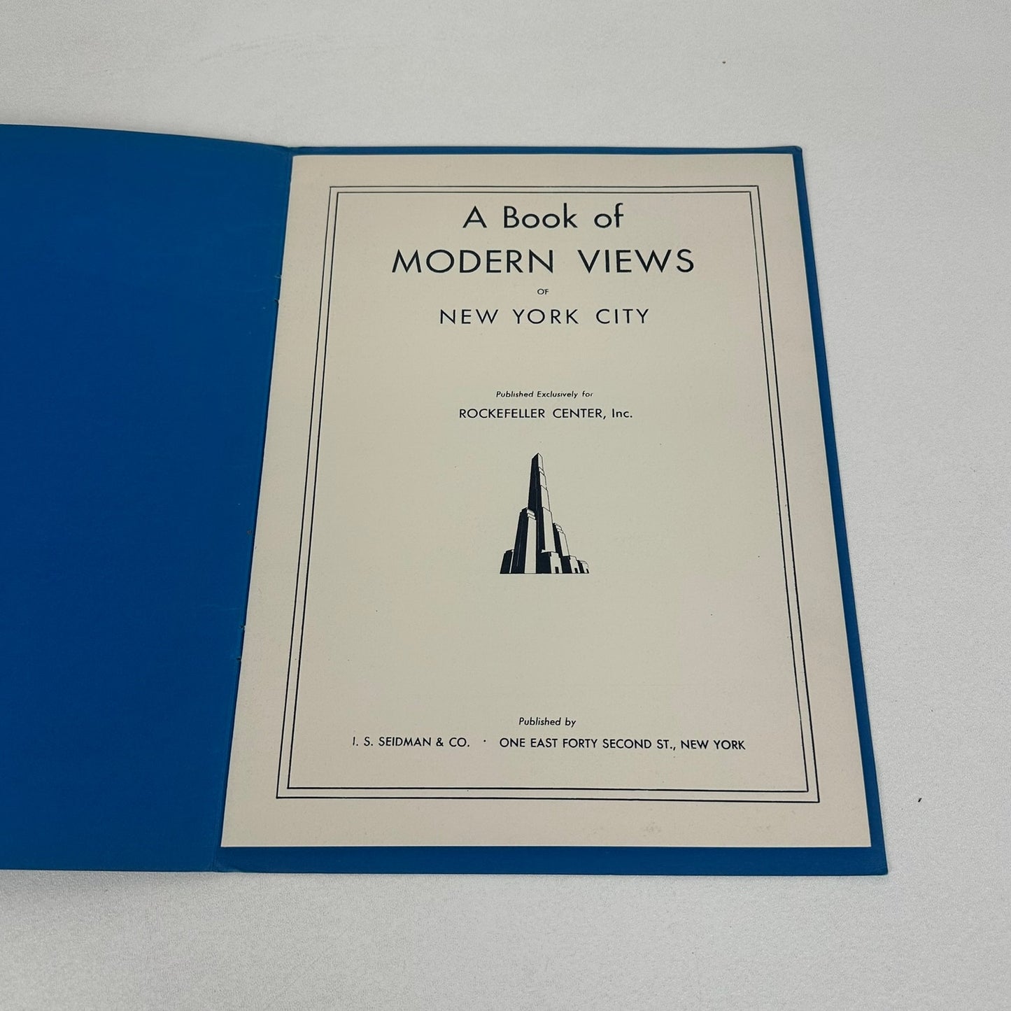 A Book of Modern Views of New York City Rockefeller Center History Photography