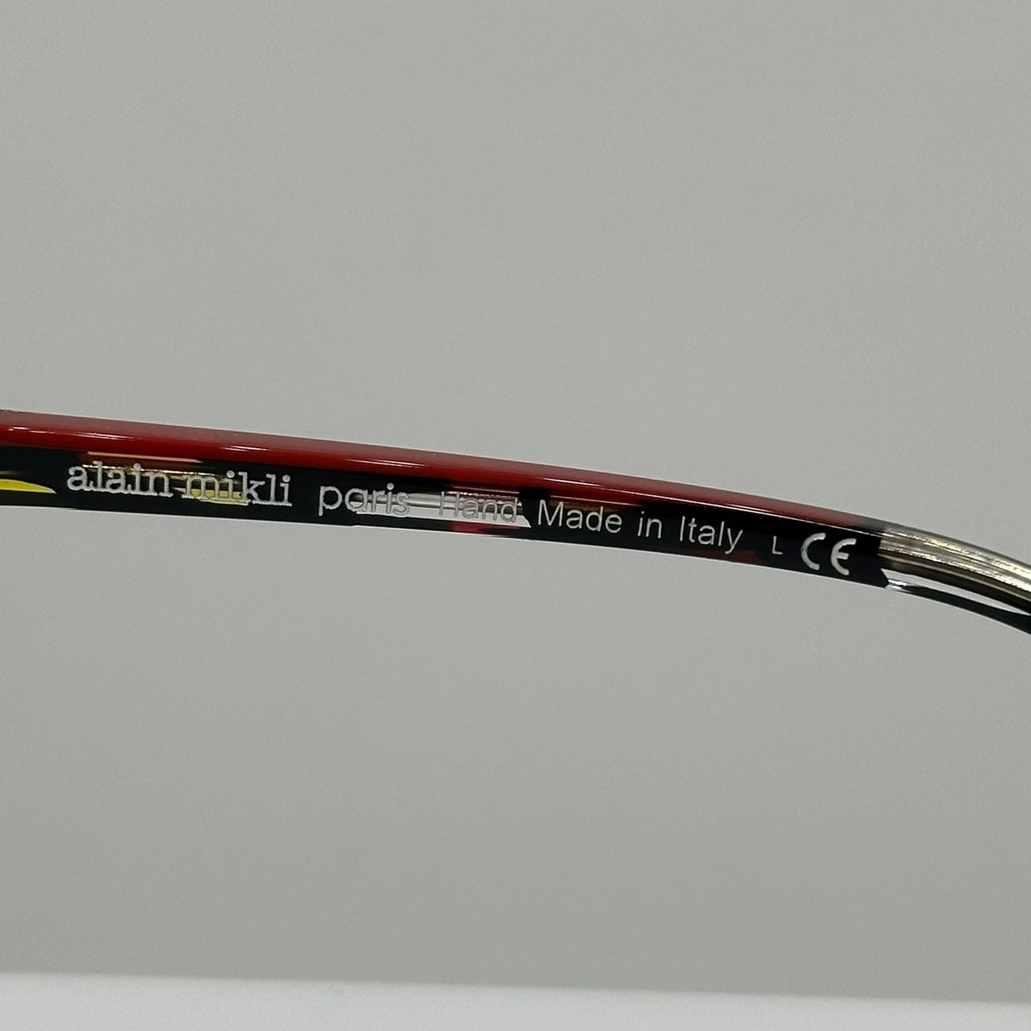 Alain Mikli A03069 013 Red Yellow Stained Glass Womens Eyeglass Frames 54-17-140