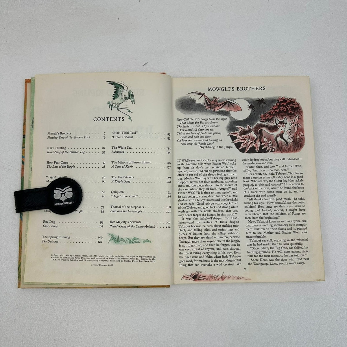 The Jungle Books Rudyard Kipling 1965 Illustrated Golden Press Classic