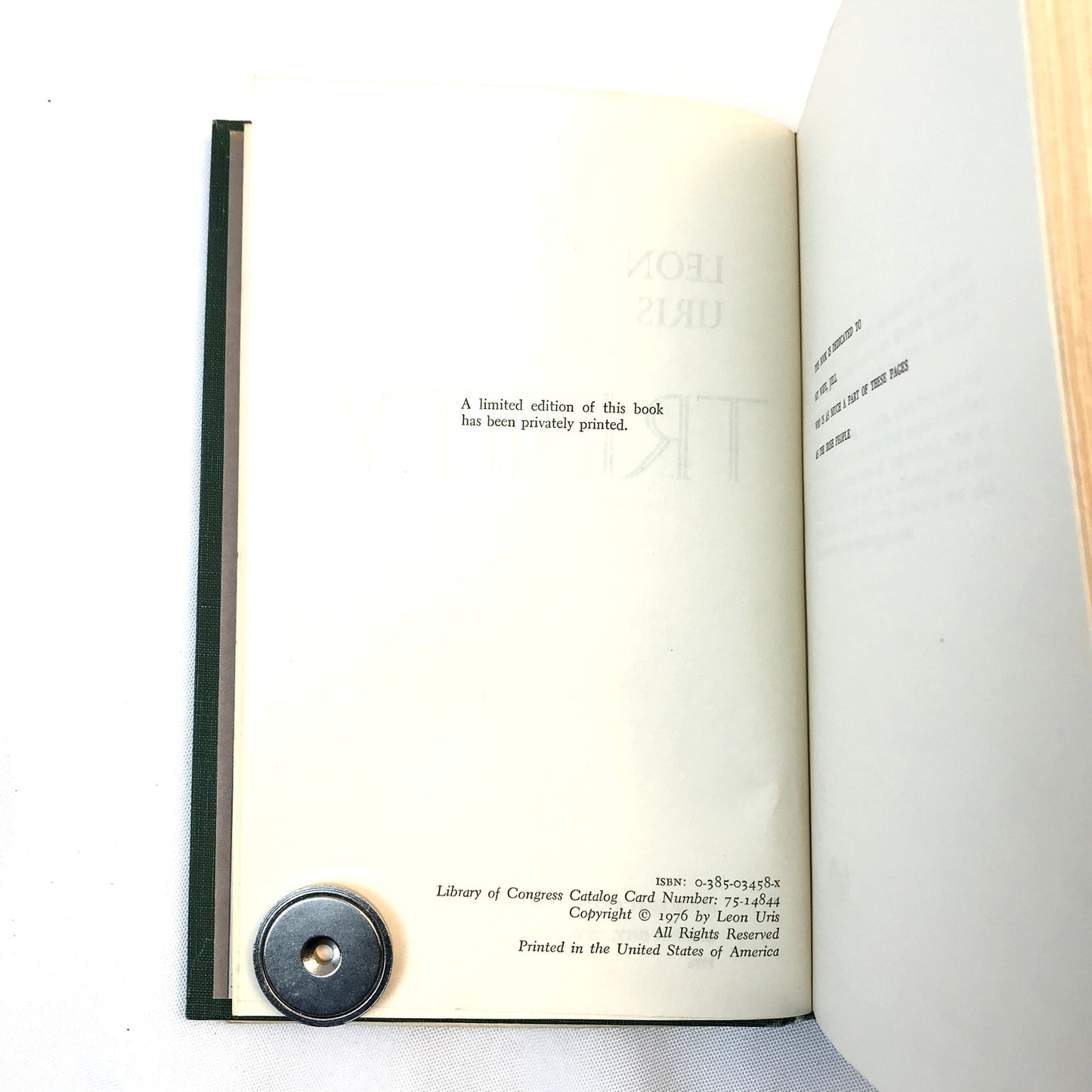 Trinity Leon Uris A Novel of Ireland Historical Family Saga War Literature 1976