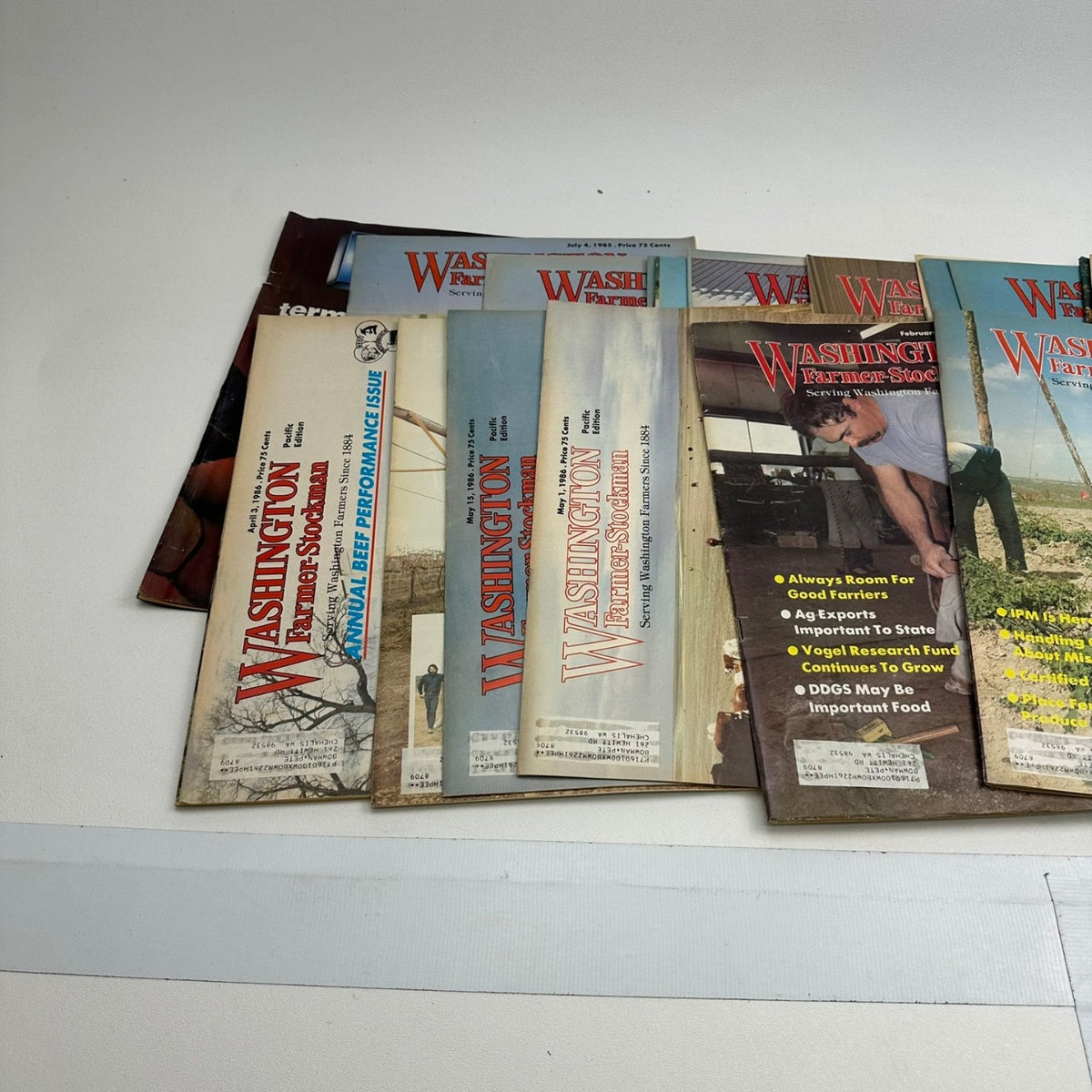 Washington Farmer-Stockman Magazine Lot 1980-1993 Pacific Edition Agriculture