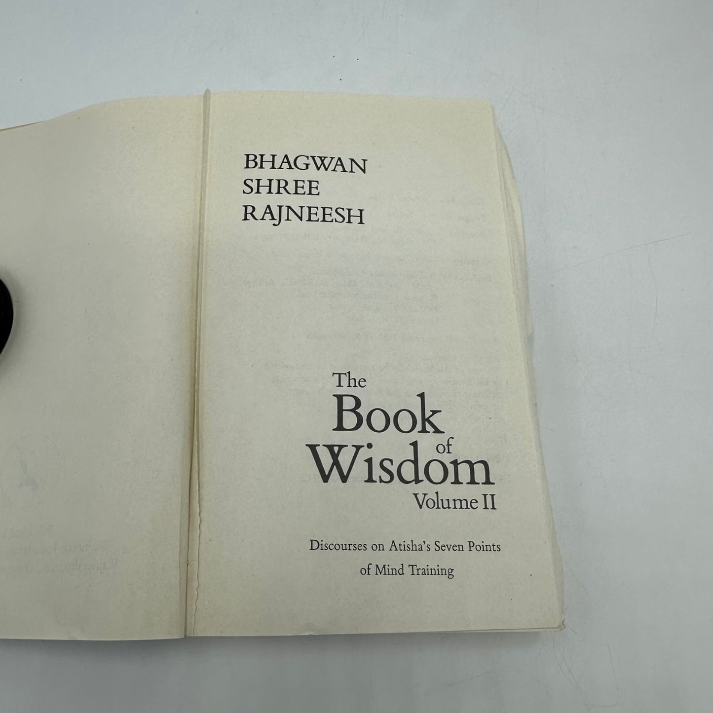 The Book of Wisdom Vol II Bhagwan Shree Rajneesh 1984 First Ed Philosophy