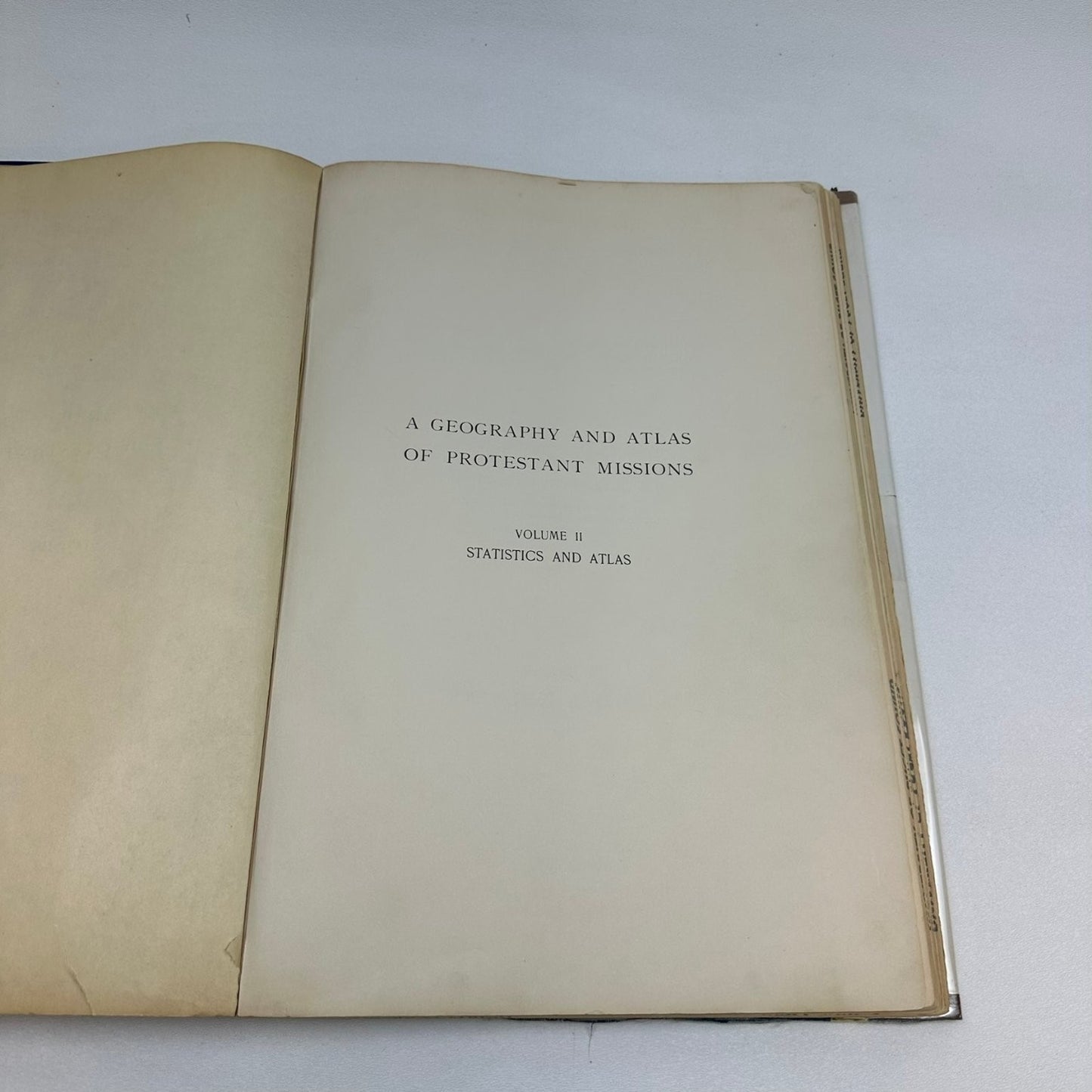 A Geography and Atlas of Protestant Missions Vol II Beach 1901 Student Movement
