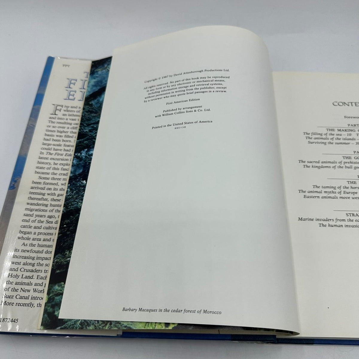 The First Eden David Attenborough 1987 First Edition Mediterranean World Little