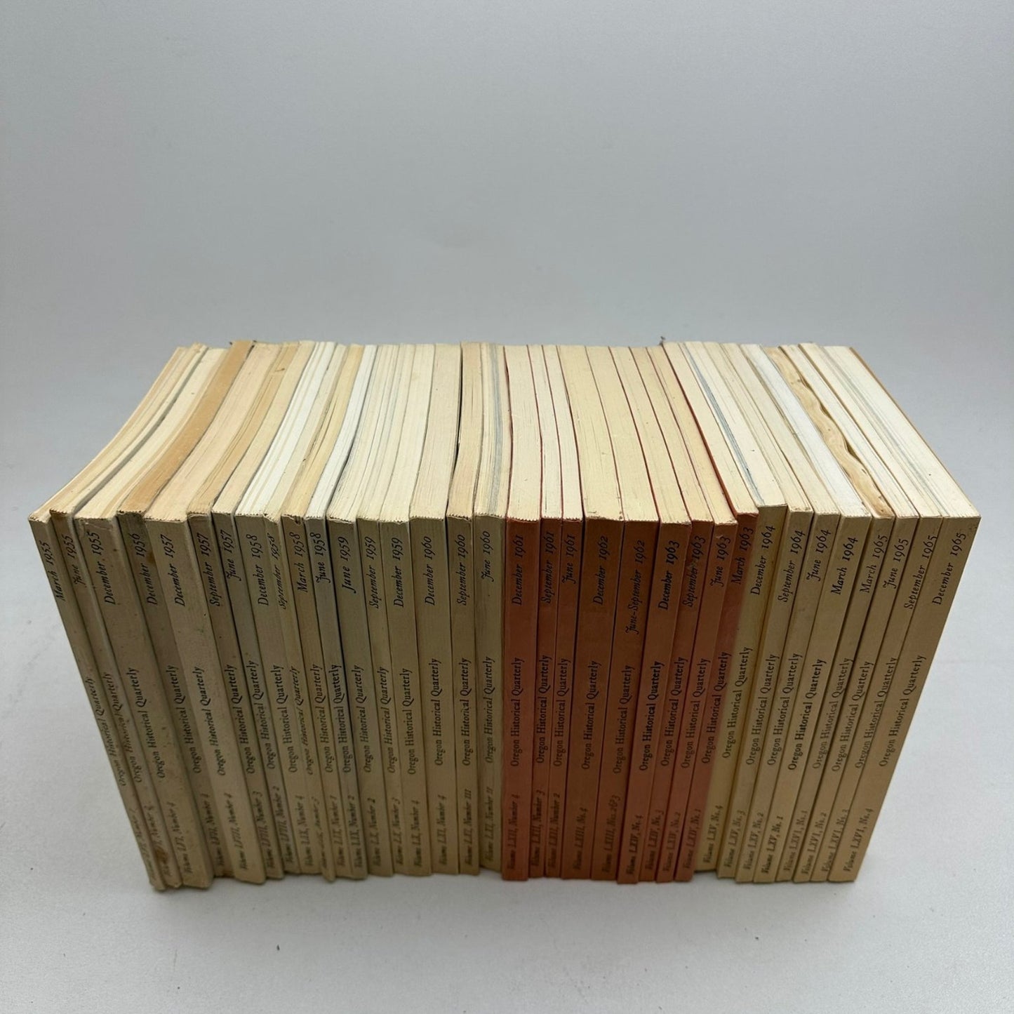 Oregon Historical Quarterly 1955-1965 34 Volumes Regional History Periodical