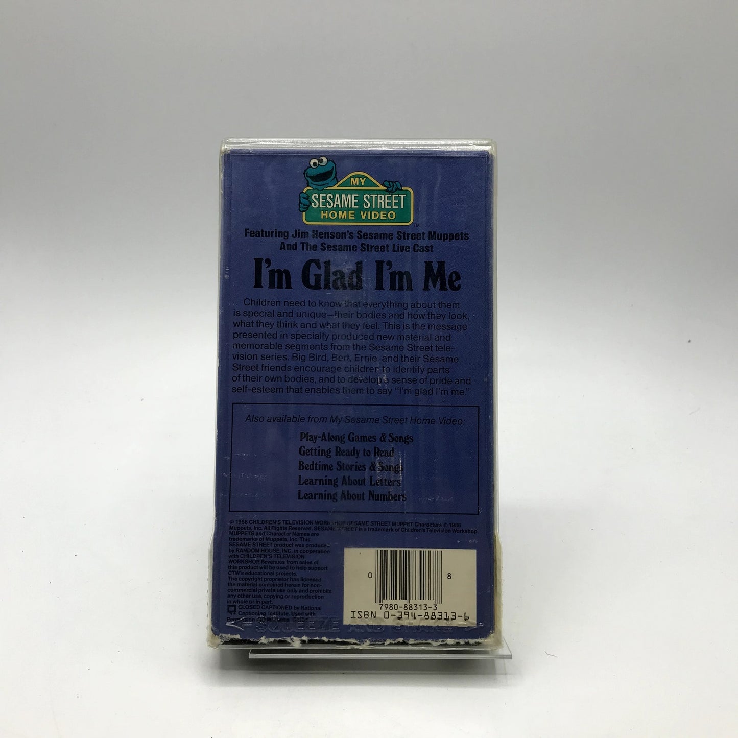 My Sesame Street Home Video I'm Glad I'm Me Children's VHS Tape The Muppets 1986