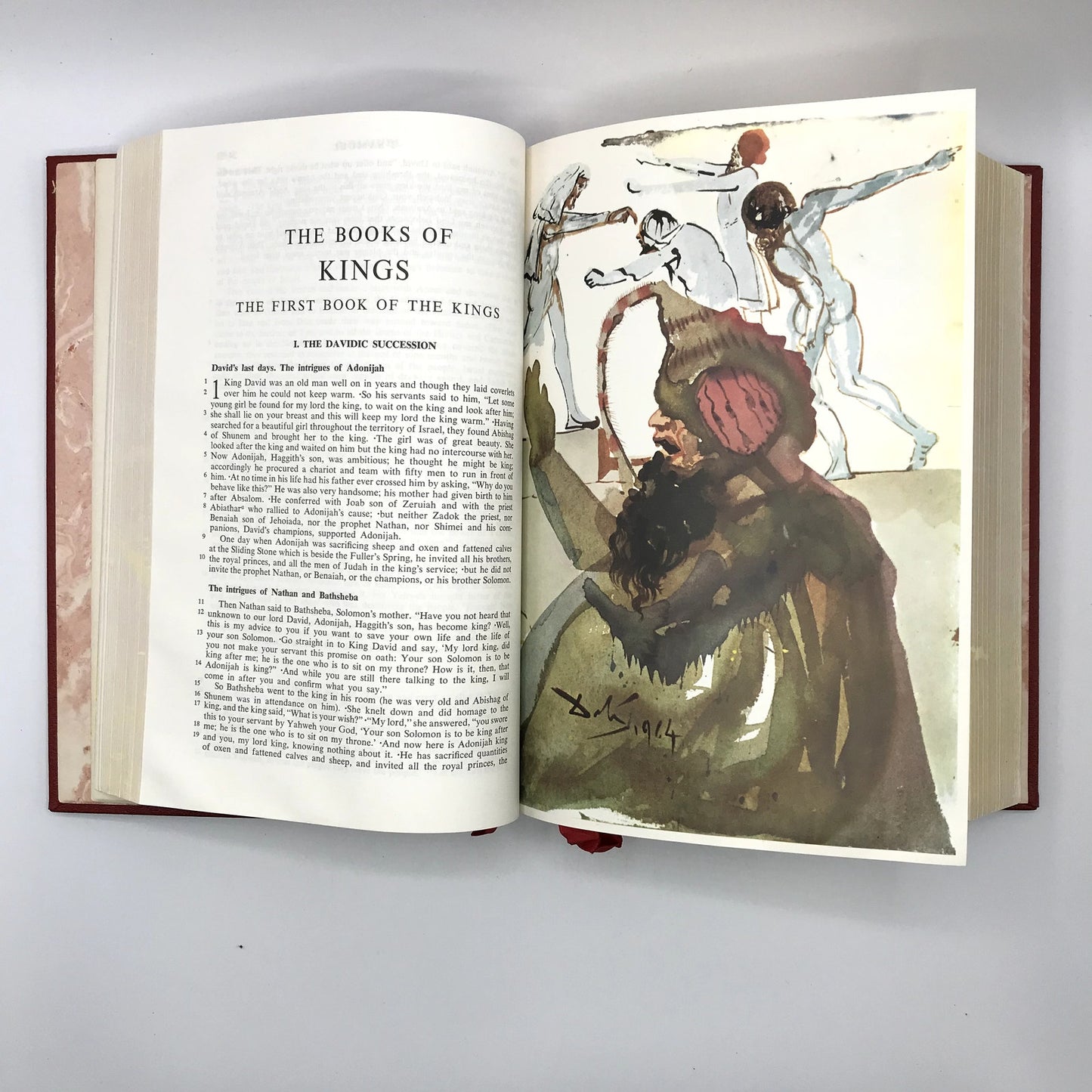 The Jerusalem Bible Illustrated Hardcover Religious Book Salvador Dali with Box