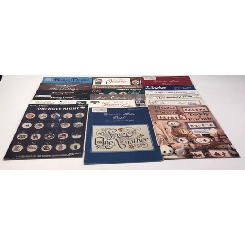 Cross Stitch Patterns Lot of 52 Magazines Easy Design Techniques Frames Articles