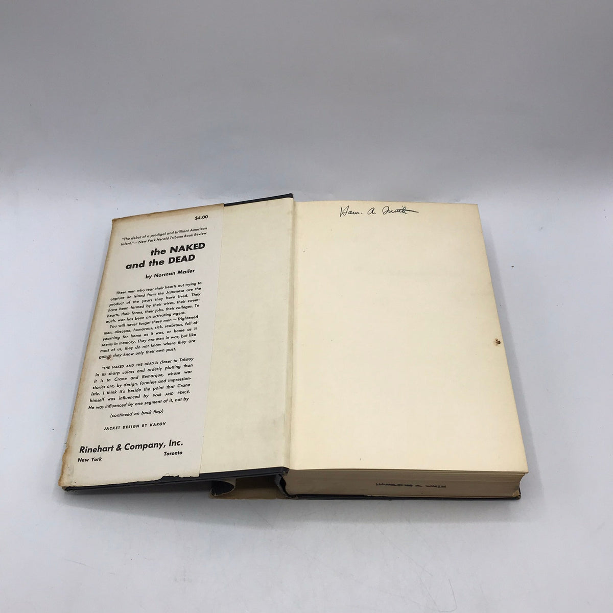 The Naked and The Dead Norman Mailer 1st Edition 1948 Historical War Novel