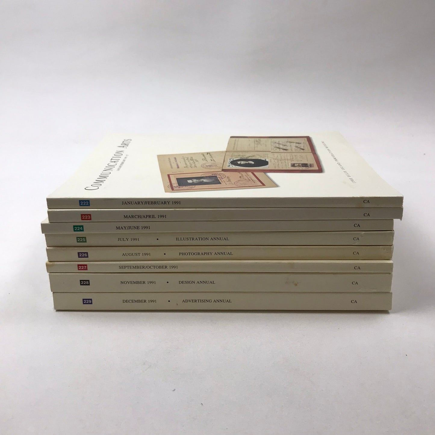 Communication Arts Magazine Complete 1991 Set of 8 Issues Visual Art Photography