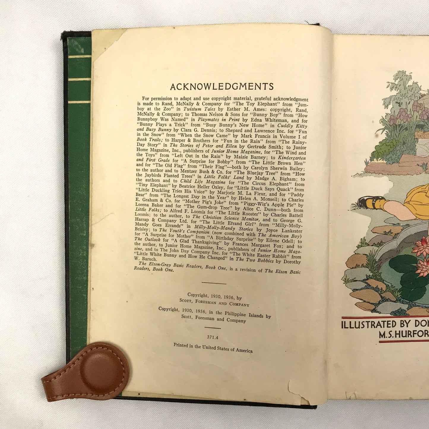 Curriculum Foundation Series Elson-Gray Basic Readers Book One Hardcover 1936